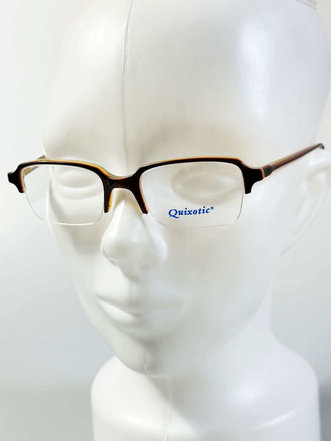 QUIXOTIC 뿔테 반무테 스퀘어 프레임 빈티지 안경 상품이미지8