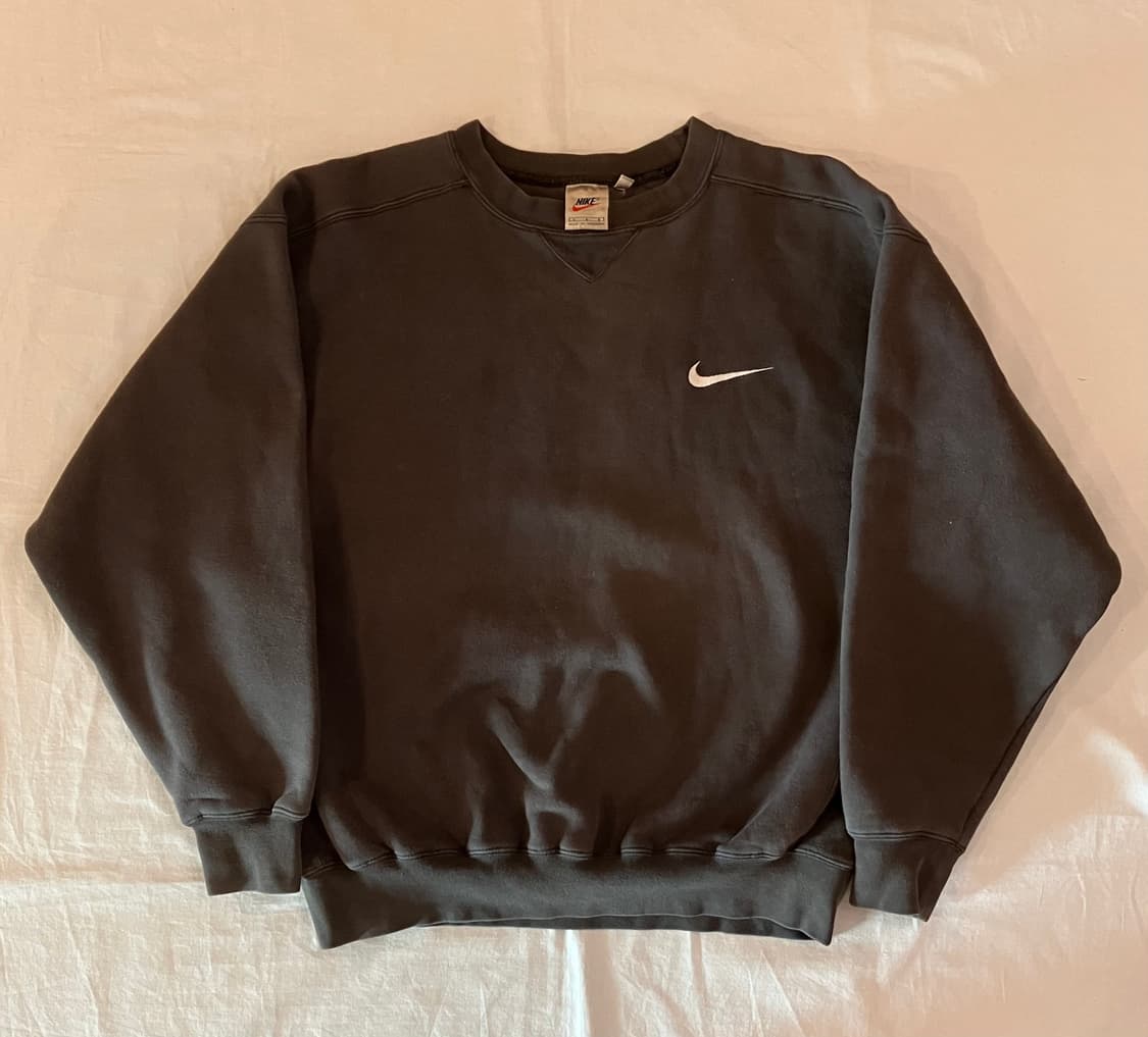 90s 나이키 스우시 카키 올리브 스윗셔츠 맨투맨 상품이미지1