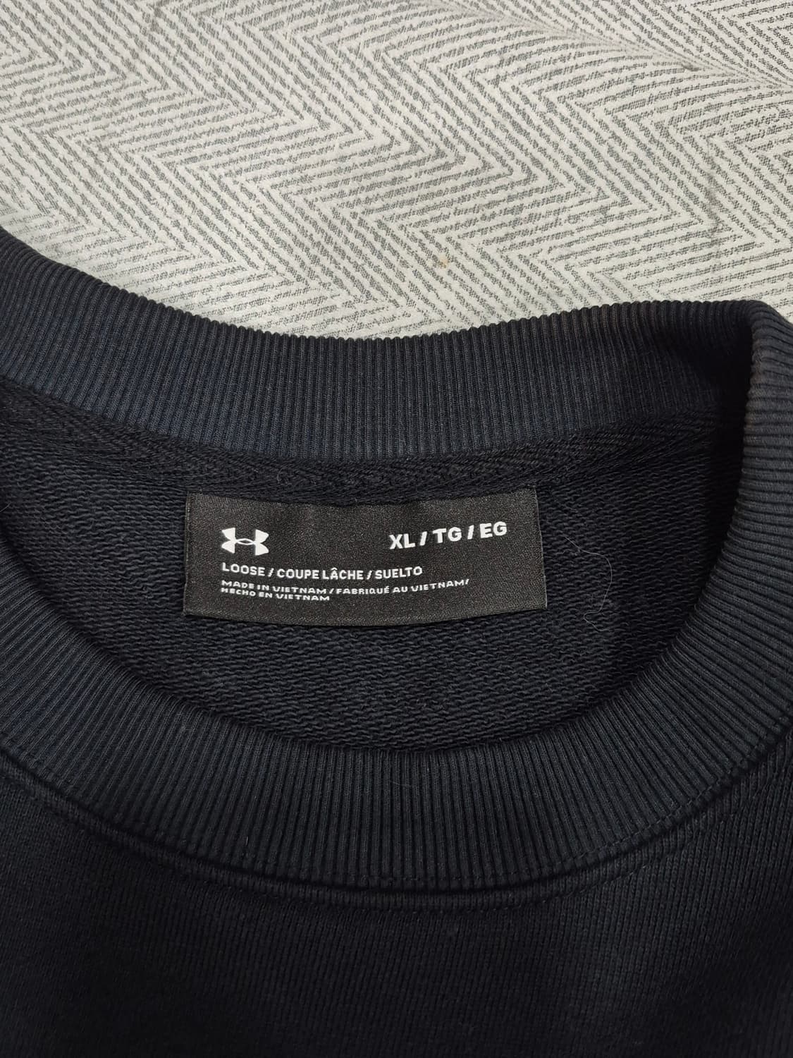 언더아머 블랙 맨투맨 남성 XL 105사이즈 상품이미지4