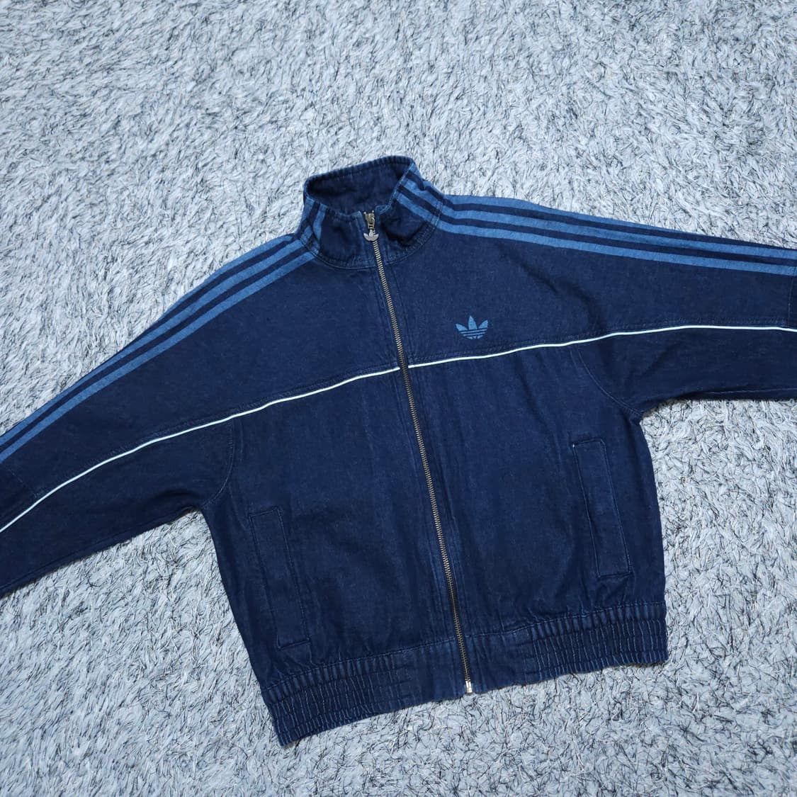 아디다스) XS 여자 데님 트랙탑자켓 / 왕눈이샵 상품이미지2