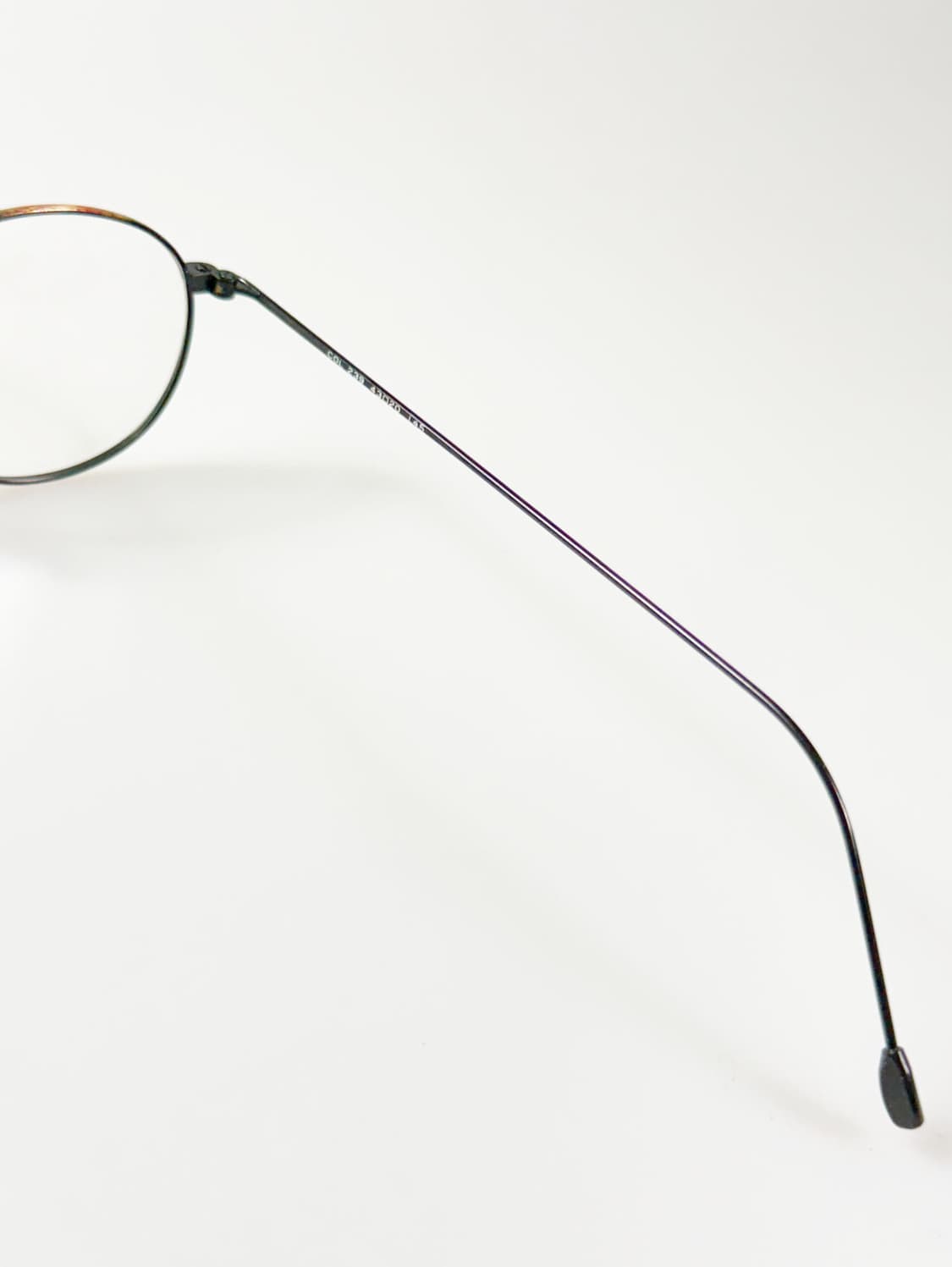 90s 독일제 ROHM 클래식 브라운 마블 슬림 라운드 빈티지 안경 상품이미지6