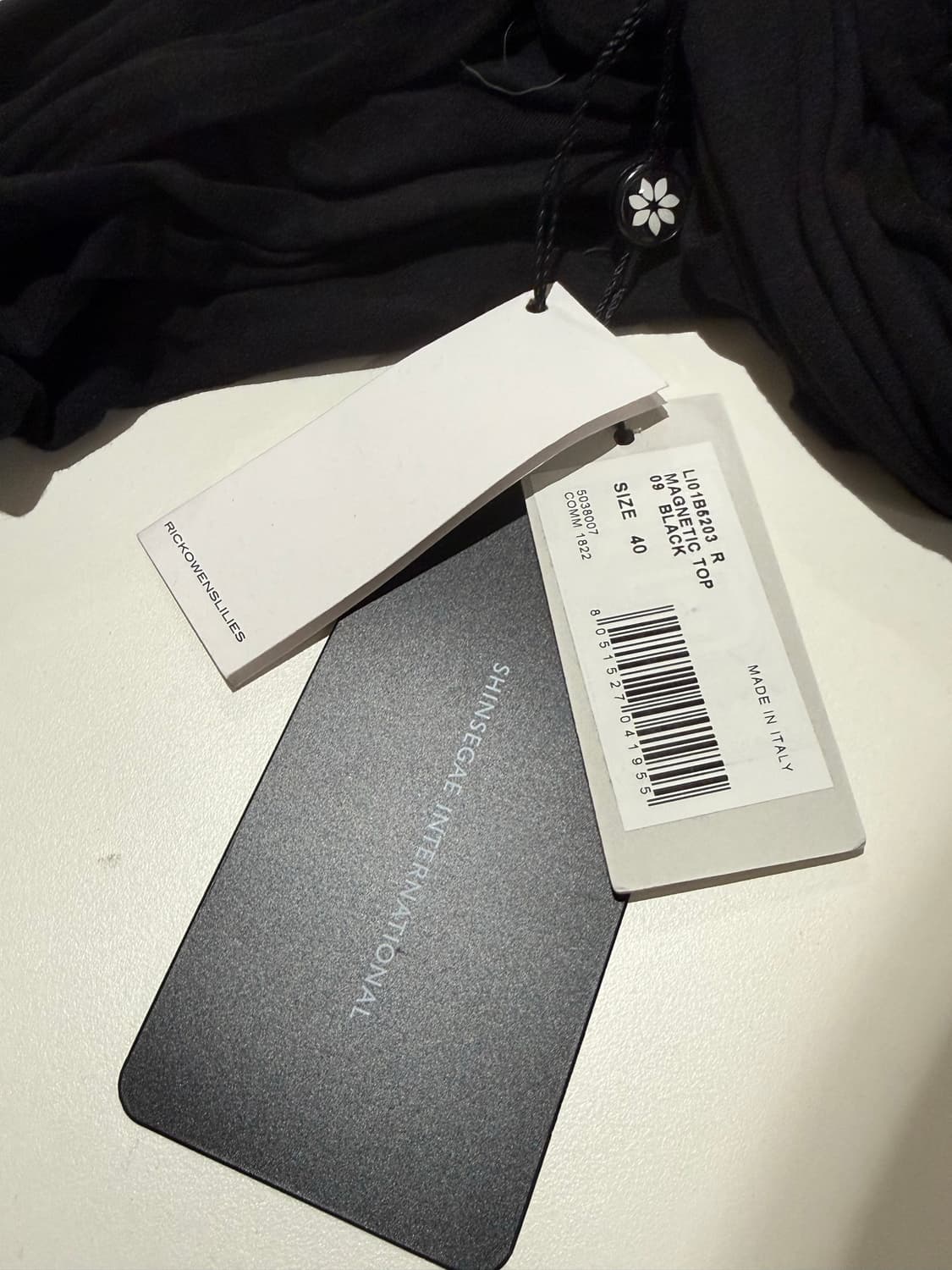 릭오웬스 드레이프 티셔츠 상품이미지3