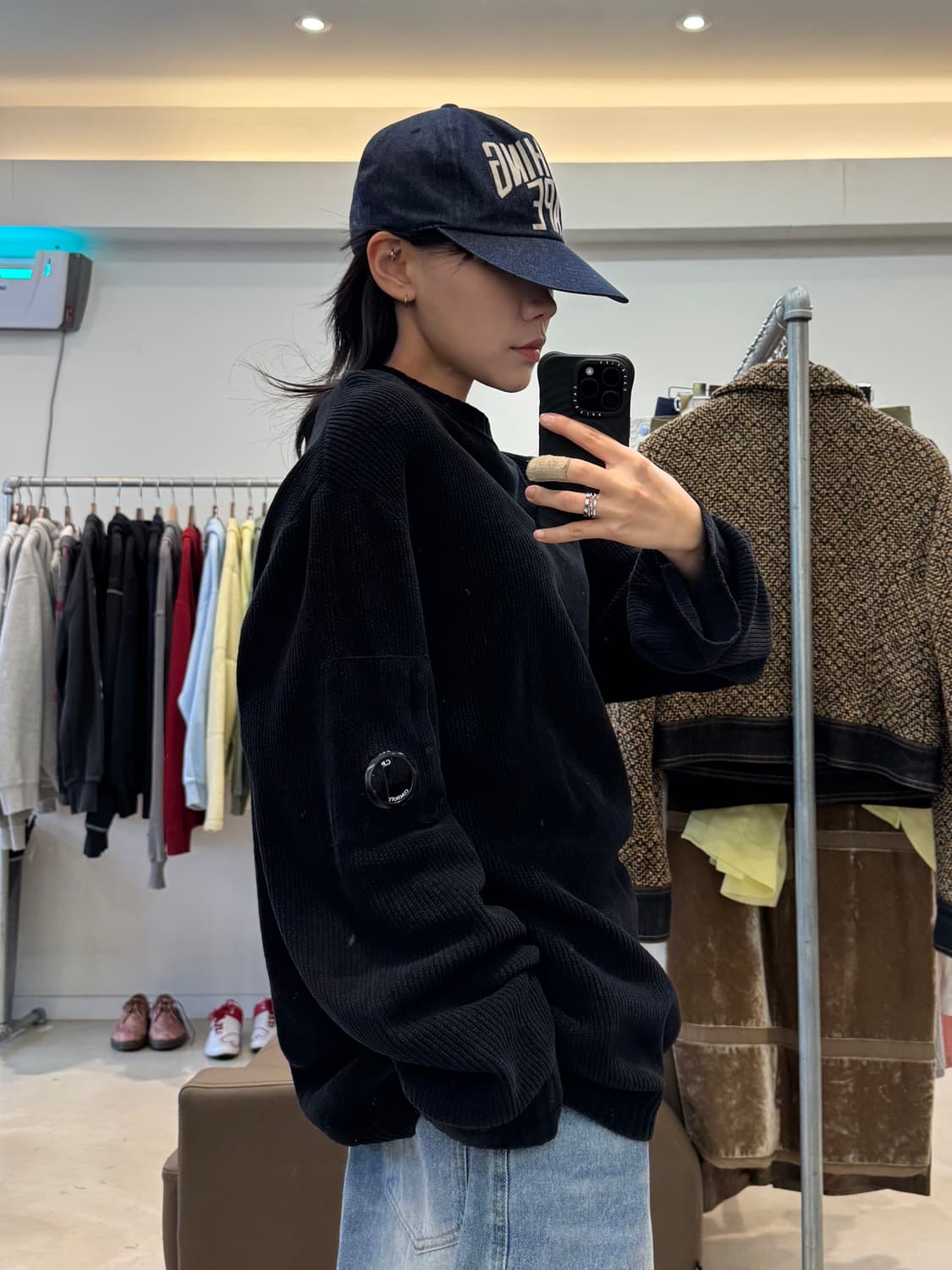 씨피컴퍼니 풀 립 크루넥 니트 상품이미지4