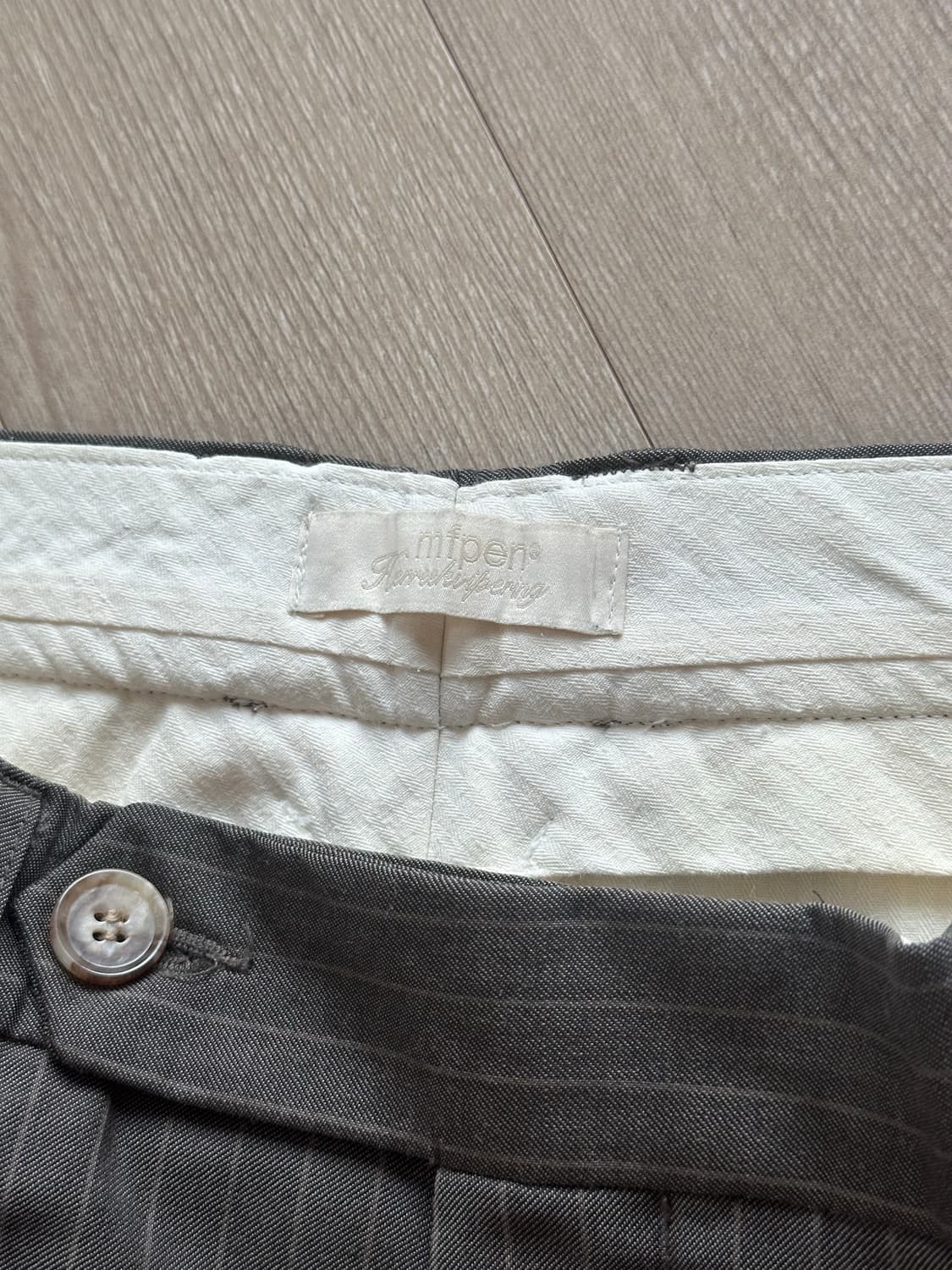 (M) MFPEN Scene 트라우저 브라운 스트라이프 상품이미지3