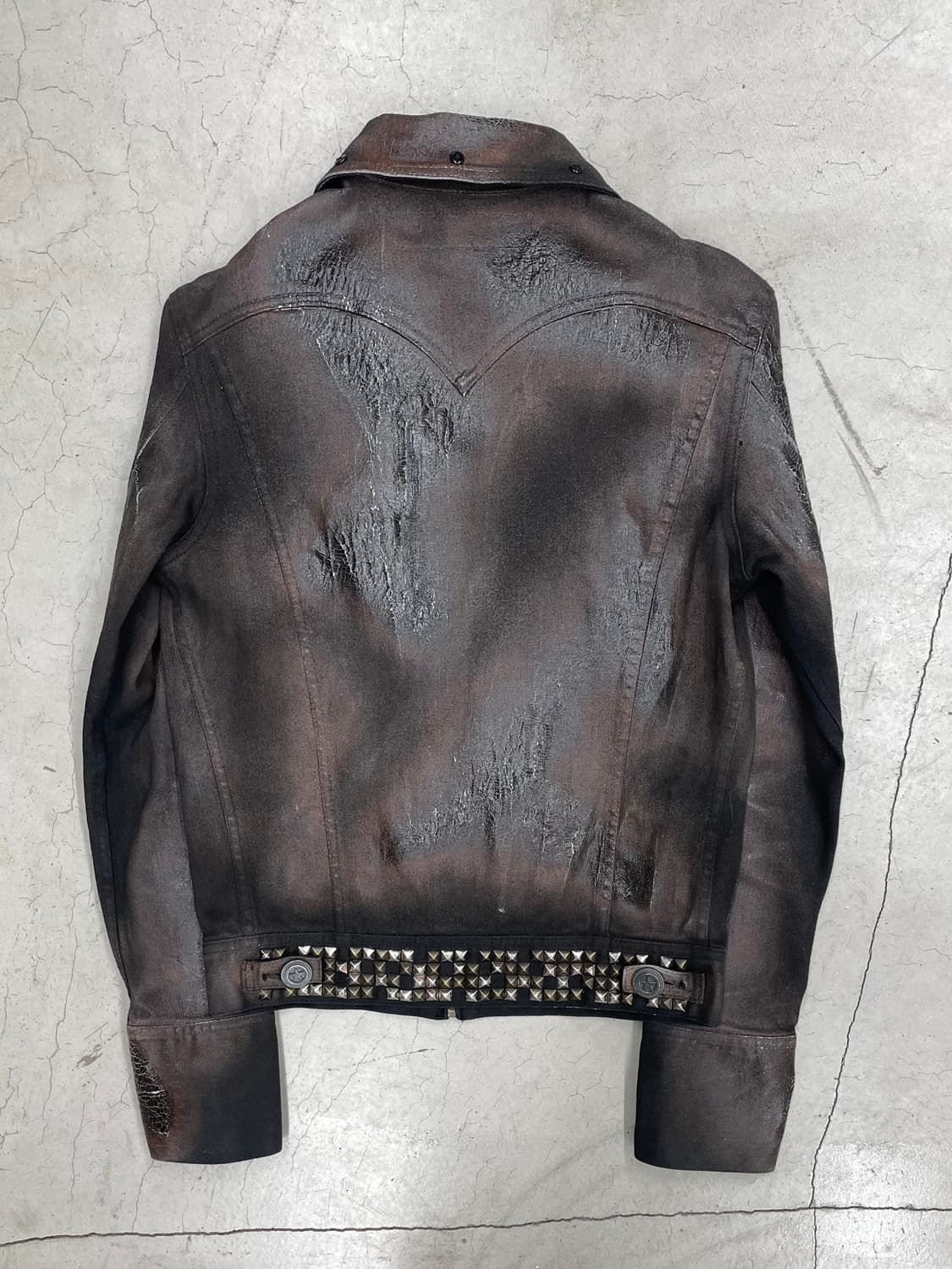 Led rechwe arizona waxed crack jacket(m) 상품이미지2