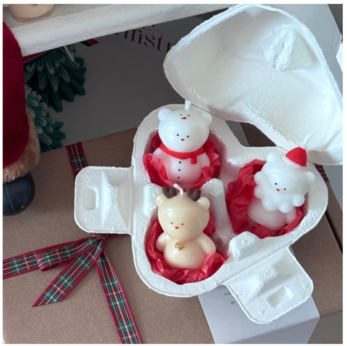 크리스마스 삼총사 캔들 홈 꾸미기 상품이미지2