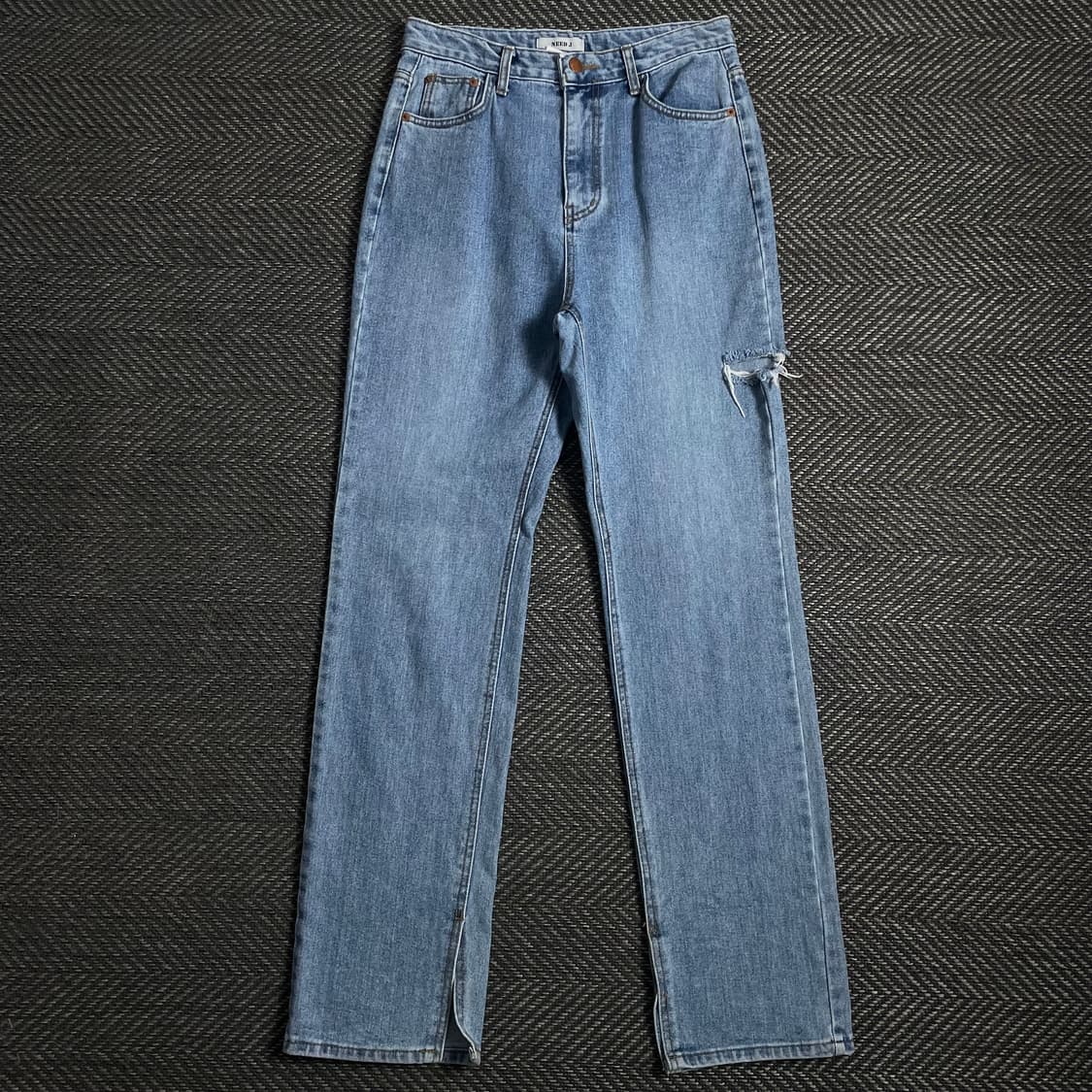 빈티지 우먼스 디스트로이드 슬림 데님 팬츠o 3968 상품이미지1