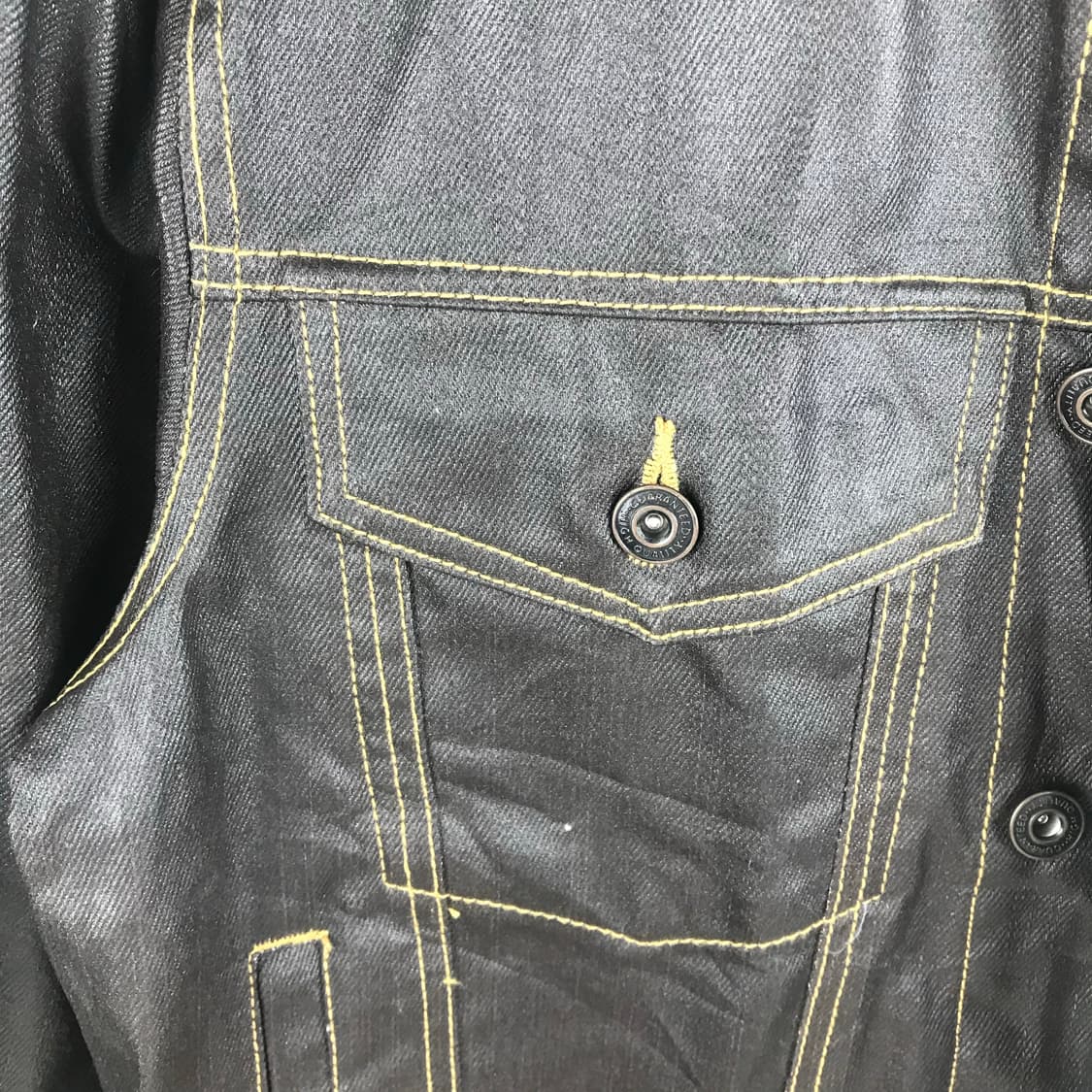 코팅 데님 트러커자켓 청자켓 레더 워크디트로이트 아이젠하워 빈티지가죽점퍼 상품이미지7