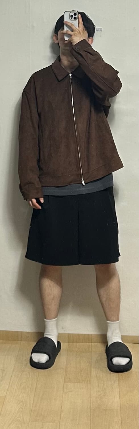 도프제이슨 오버핏 풀업 스웨이드 싱글자켓 상품이미지5