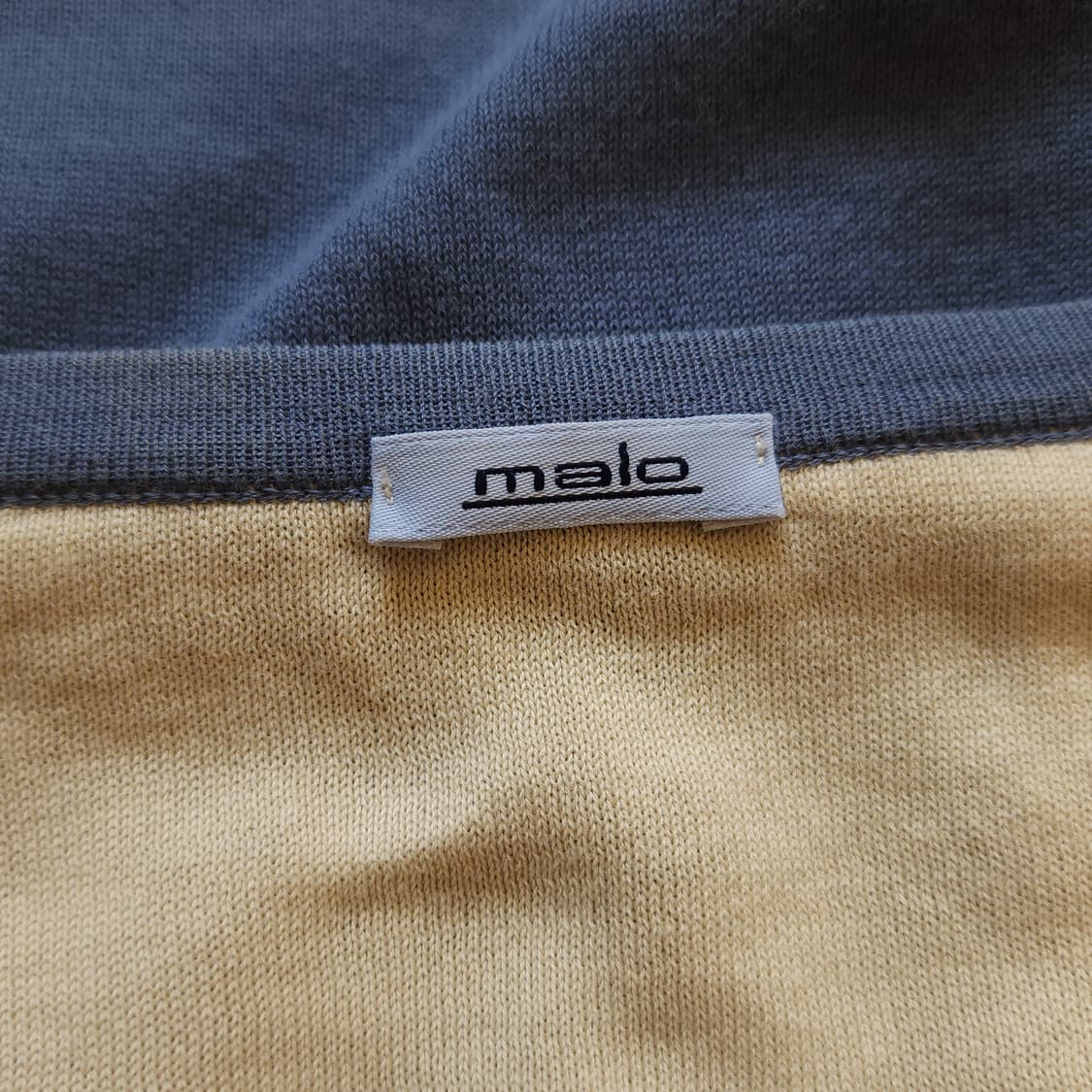 malo 말로 스트레치 코튼 롱 슬리브 브이넥 티셔츠 50 상품이미지7