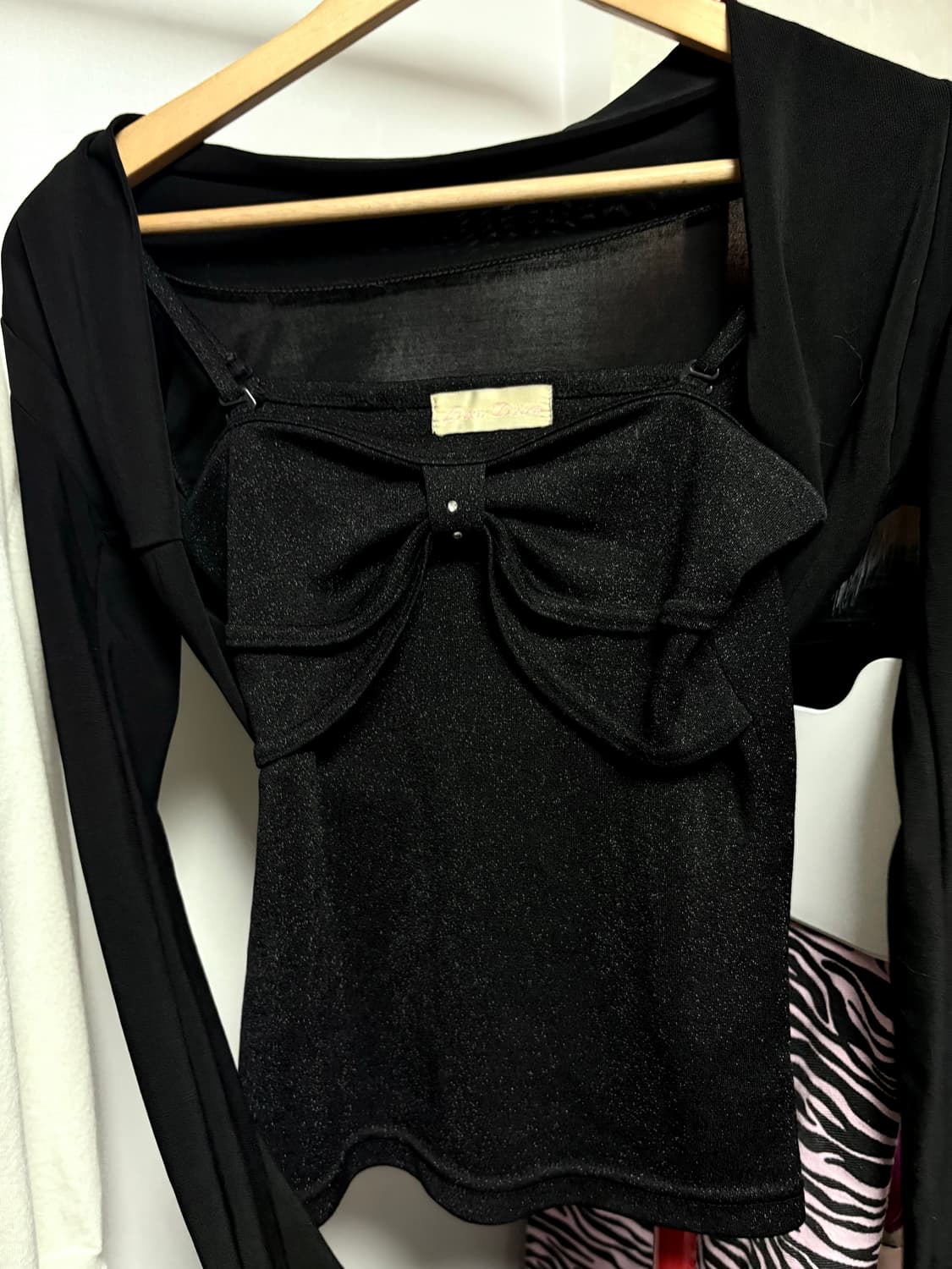 갸루 캐미솔 리본 나시 & 볼레로 세트 세실맥비 베이비메탈클럽 마즈  상품이미지1