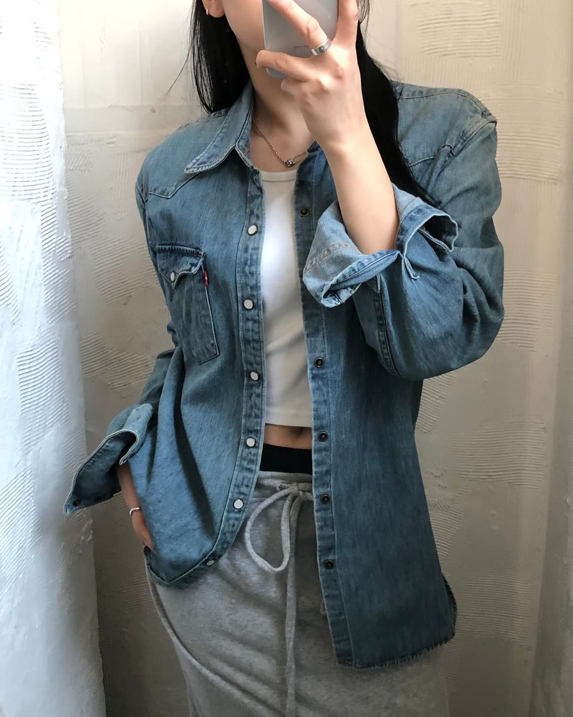 Levi‘s 리바이스 데님 웨스턴 셔츠 상품이미지1