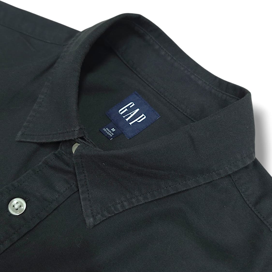 [M~L] 갭(GAP) 블랙 로고 옥스포드 풀오버 긴팔셔츠 상품이미지7