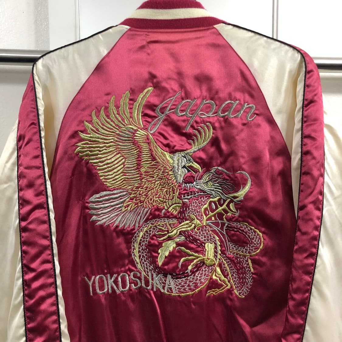 빈티지 사틴 자수 스카쟌 상품이미지4