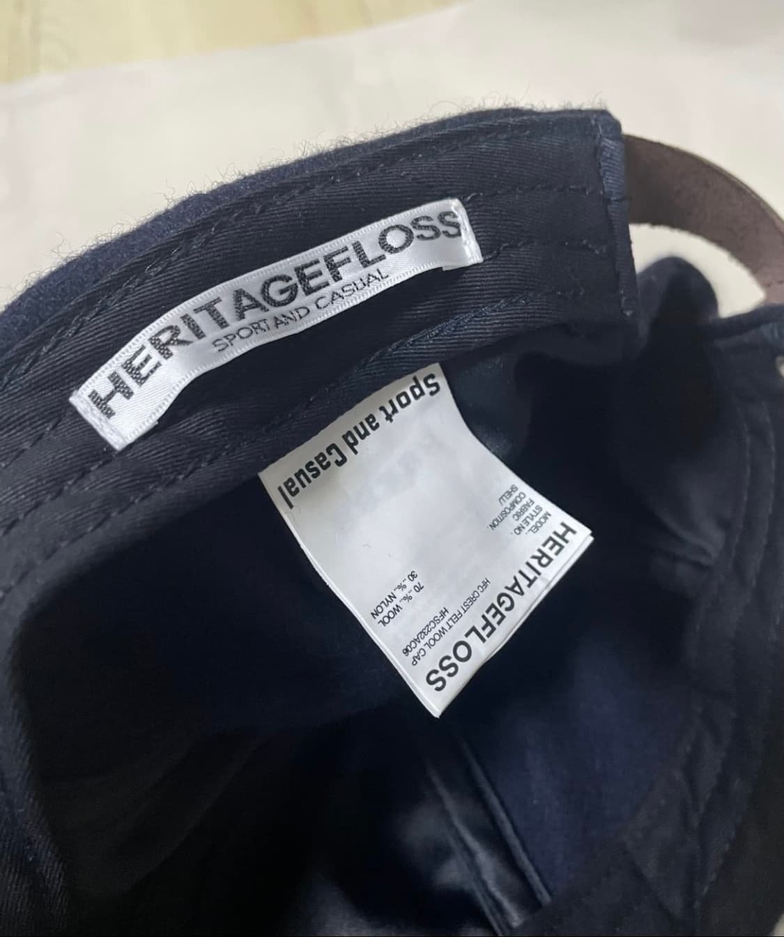 새제품/공용os) 헤리티지플로스 크레스트 캡 모자 네이비 상품이미지7