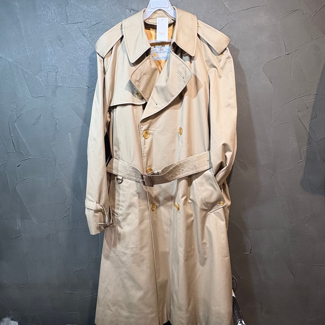 [42] Apuascutum 아쿠아스큐텀 베이지 더블 트렌치 코트 상품이미지1