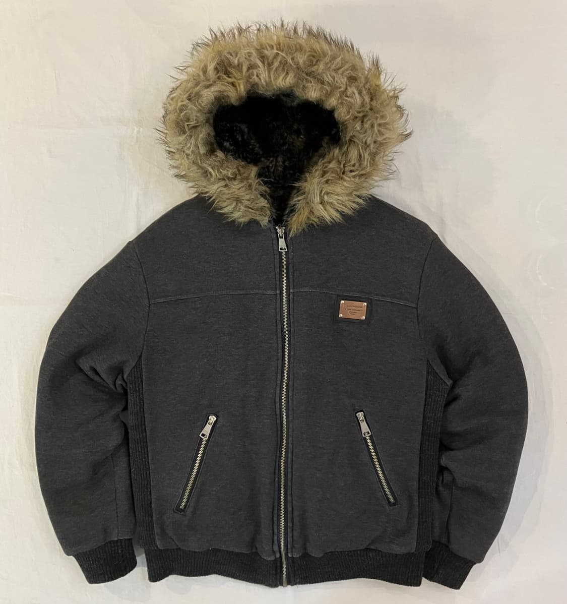 00s 돌체앤가바나 아카이브 울프죠 퍼 후드집업 상품이미지1