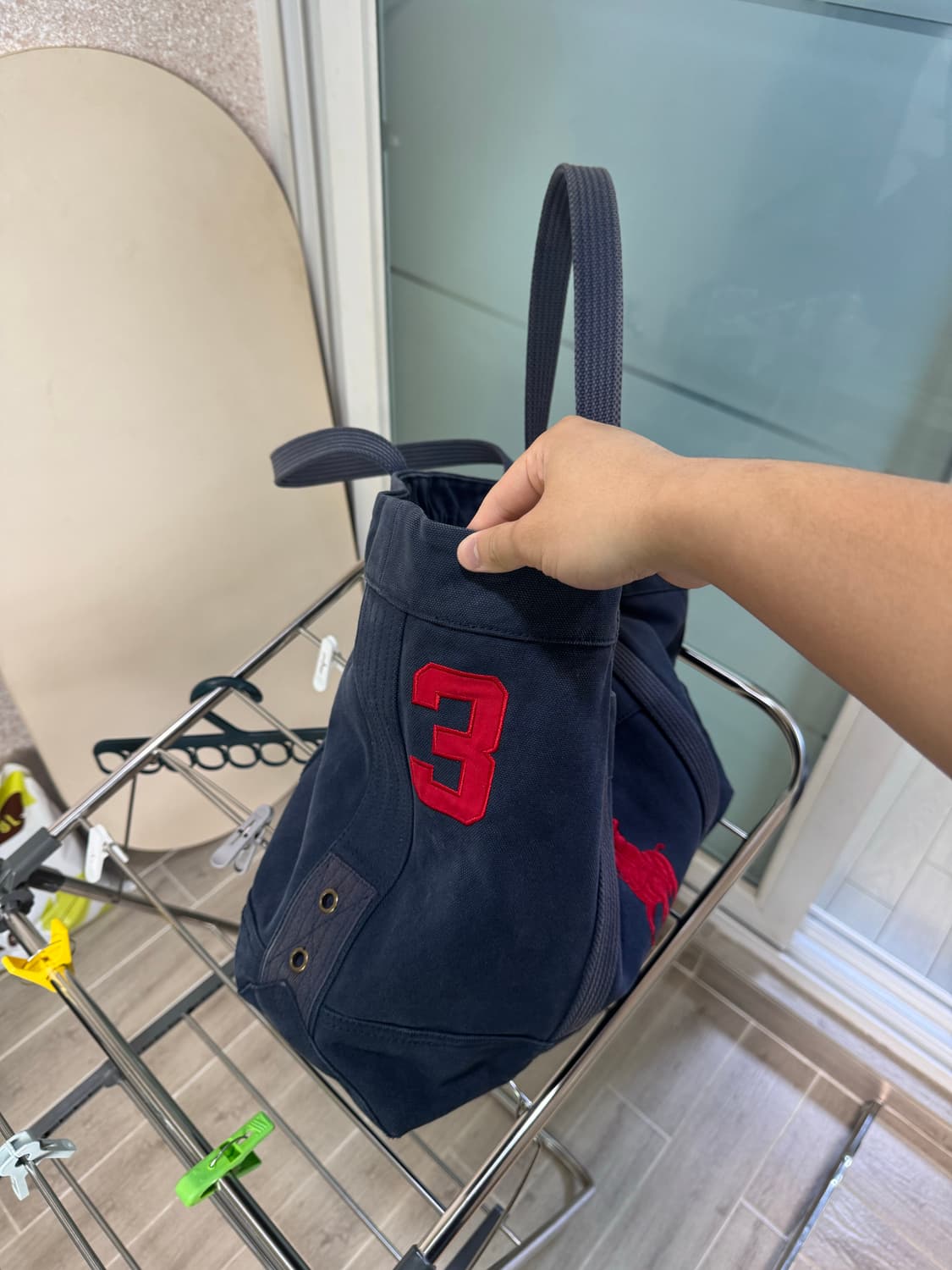 폴로랄프로렌 빅포니 캔버스 토트백 (네이비) 상품이미지3