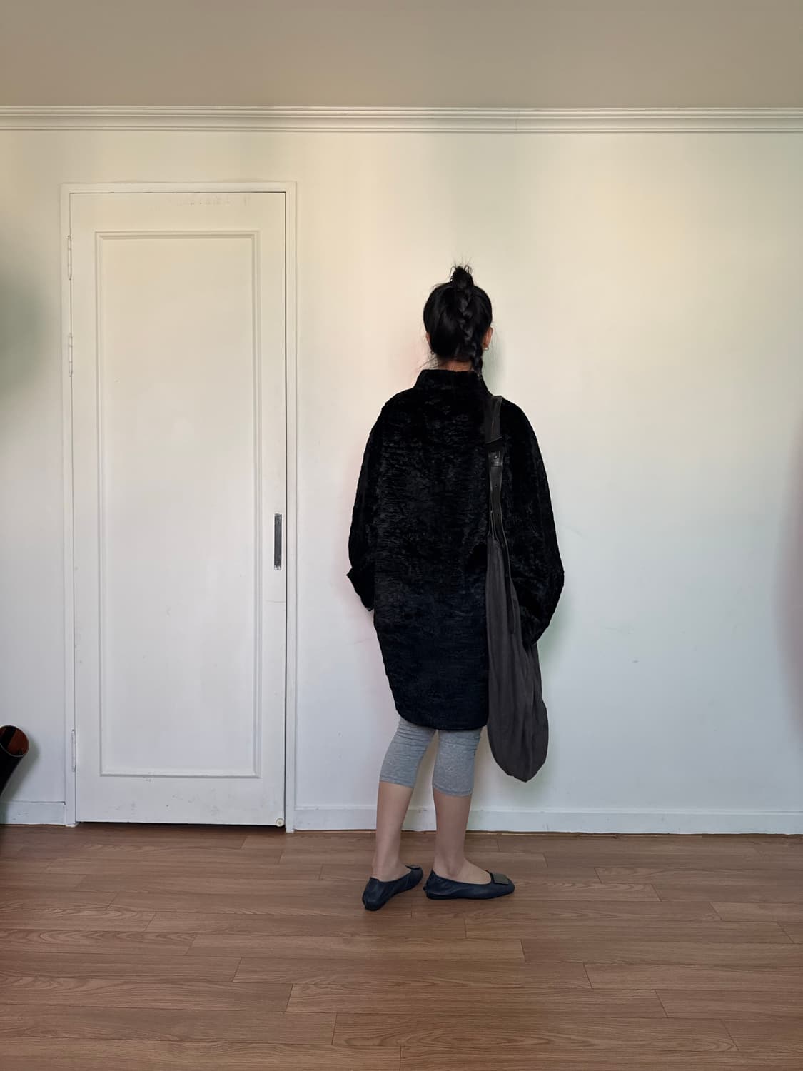 차이나 넥 카라 코트 상품이미지6