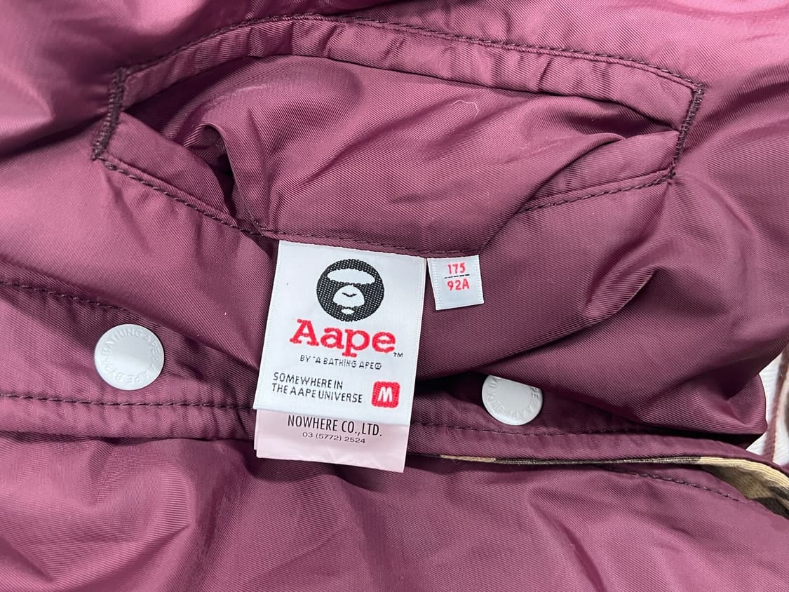 에이프 Aape 스타디움 리버시블 카모 후드 점퍼 자켓 상품이미지7