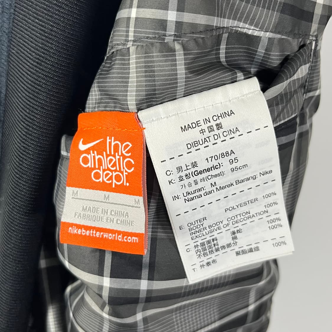 [NIKE] 나이키 리버시블 체크 배색 바람막이 후드집업 상품이미지7