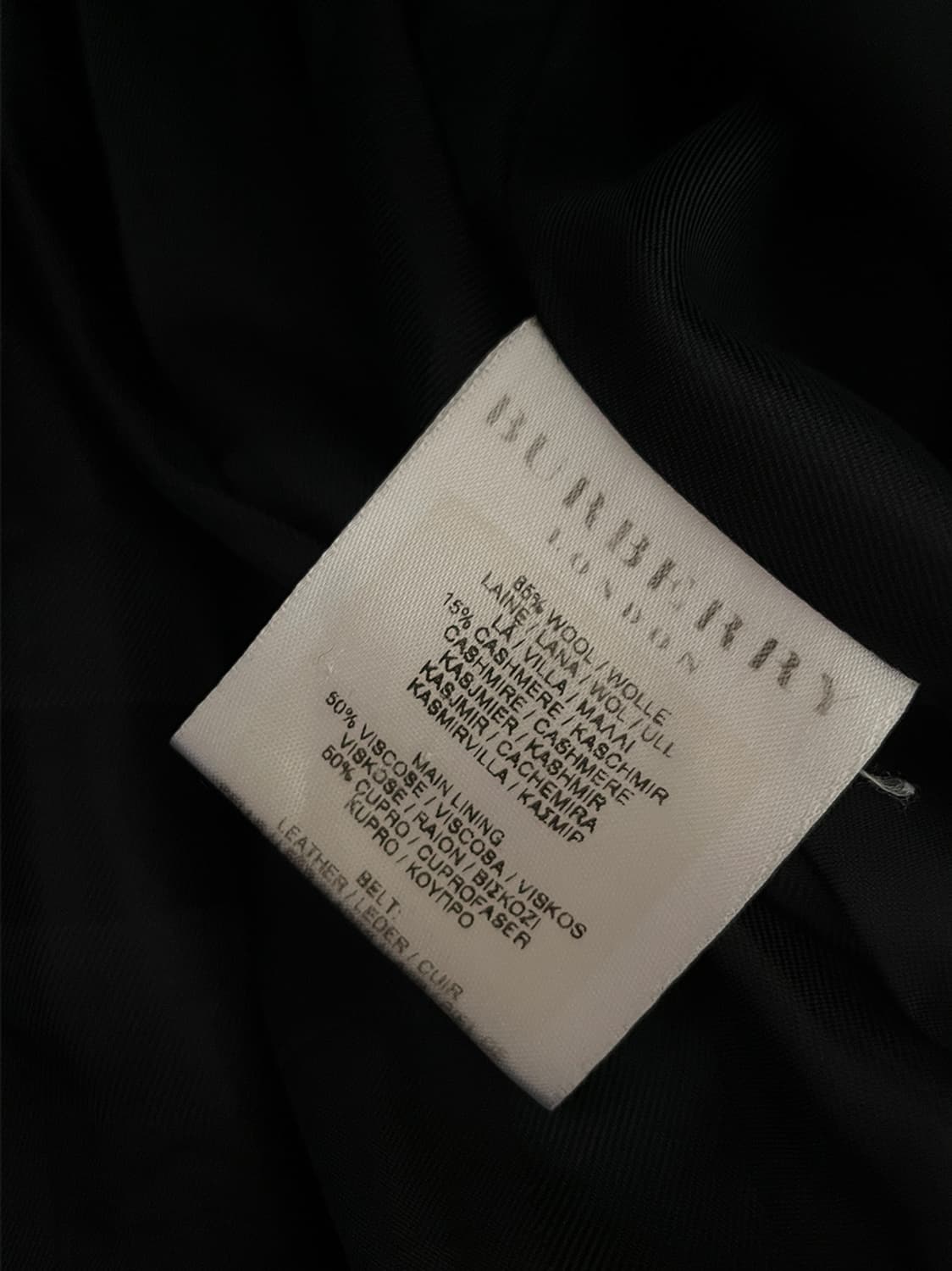 버버리 캐시미어 블랜드 울 롱코트 상품이미지7