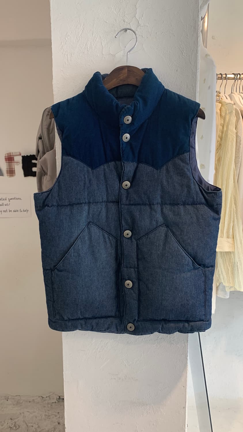 Navy duck vest  상품이미지3