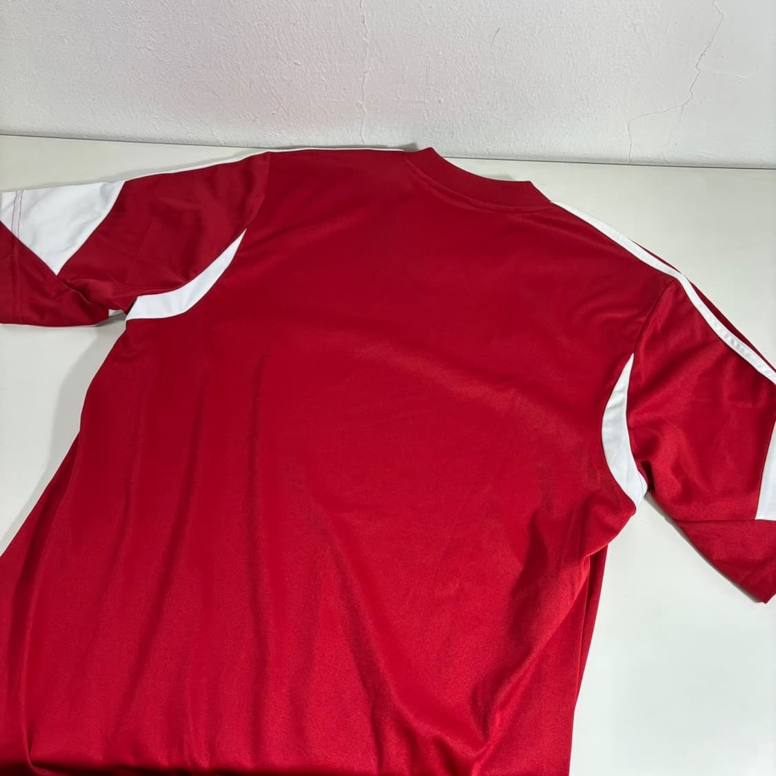 L 아디다스풋볼 빨흰 CLIMACOOL 트레이닝 축구반팔 상품이미지6