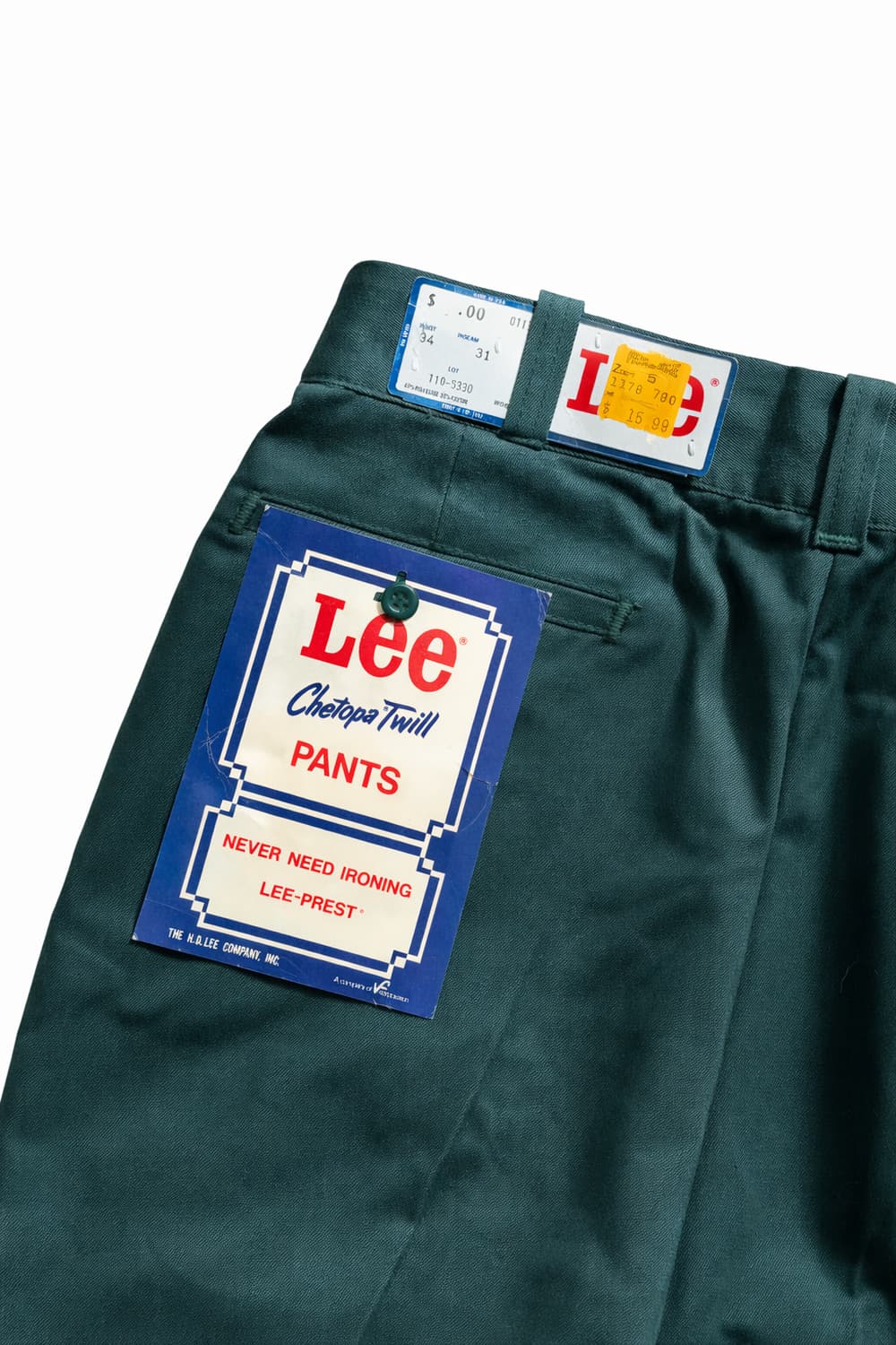 70s Lee Chetopa 트윌 코튼 팬츠 33" 데드스탁 상품이미지10