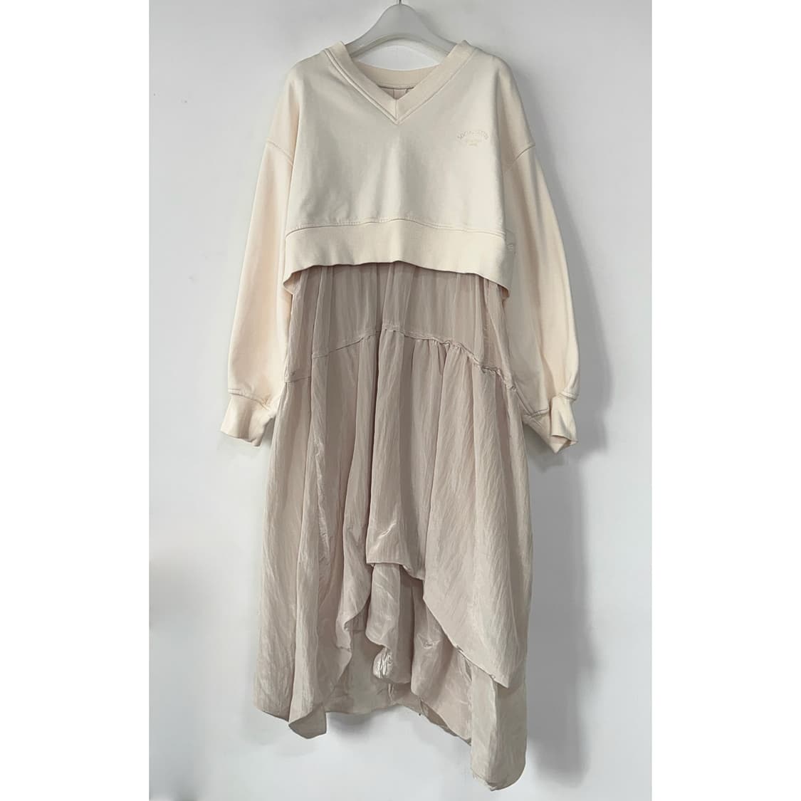 시스템 텍스처 블록 드레스 상품이미지2