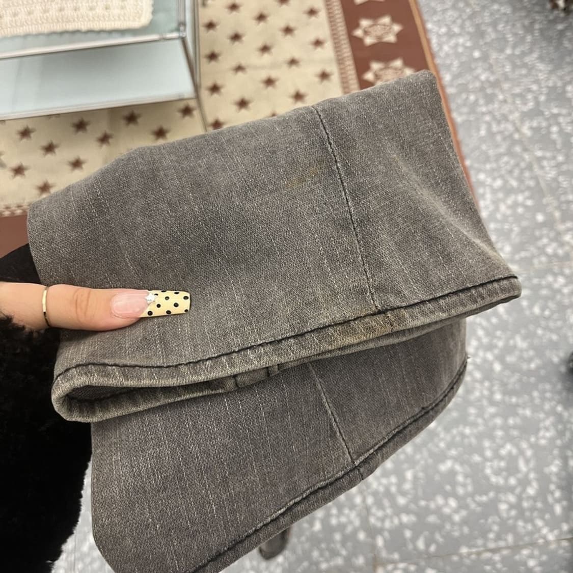 트루릴리전 빈티지 Y2K 워싱 부츠컷 데님팬츠 28인치 C09802 상품이미지7