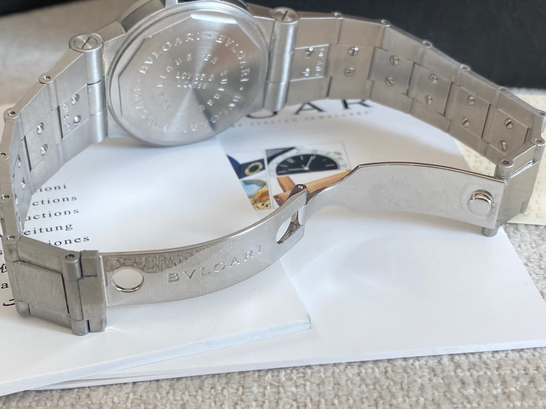 불가리 디아고노 LCV35 다이아 11P 남성용 35mm 미듐  오토메틱 상품이미지9