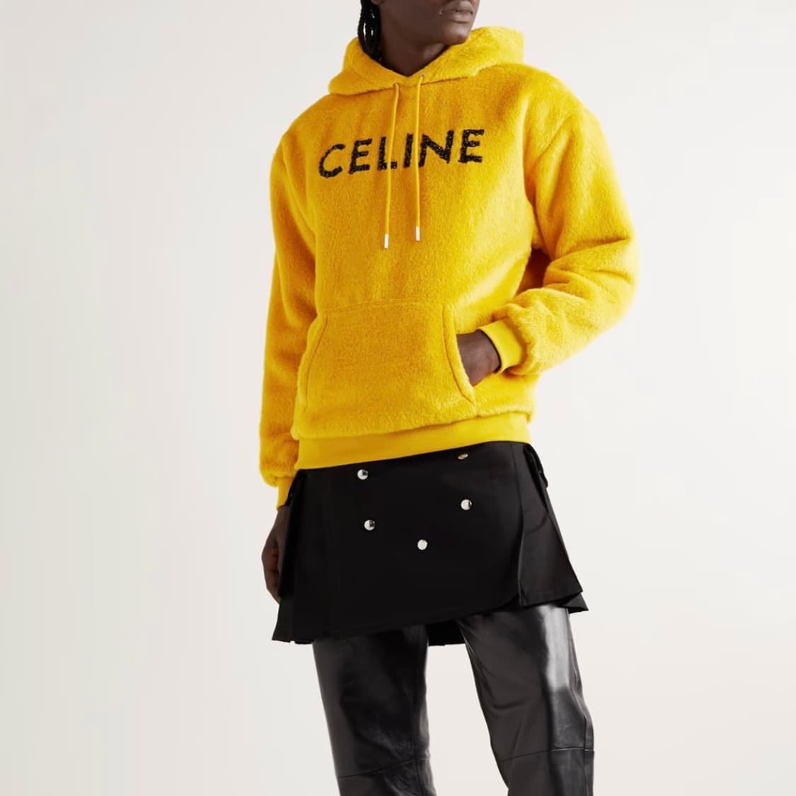 [S+급/XL] 셀린느 글리터 로고 알파카 울 후드티 상품이미지7