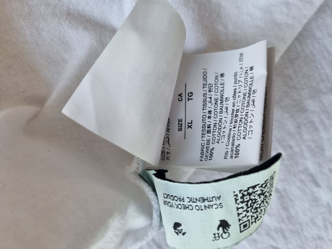 오프화이트 카라바조 애로우 반팔 티셔츠 XL 상품이미지4