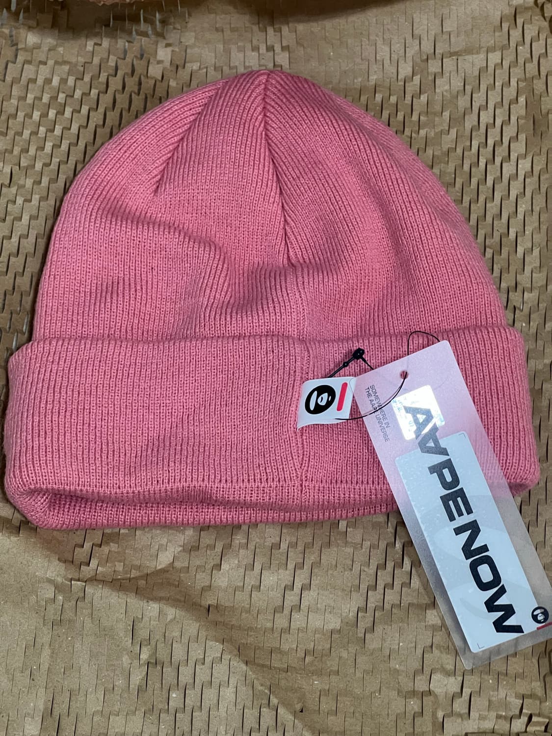 에이프 핑크비니 택있는 새제품 상품이미지2