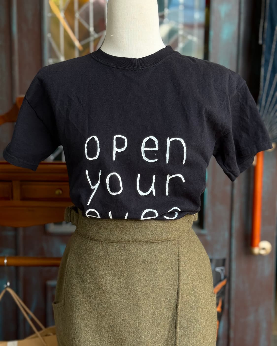 00‘s 헤인즈 오픈 유어 아이즈 그래픽 티셔츠 L (10/12) 상품이미지7