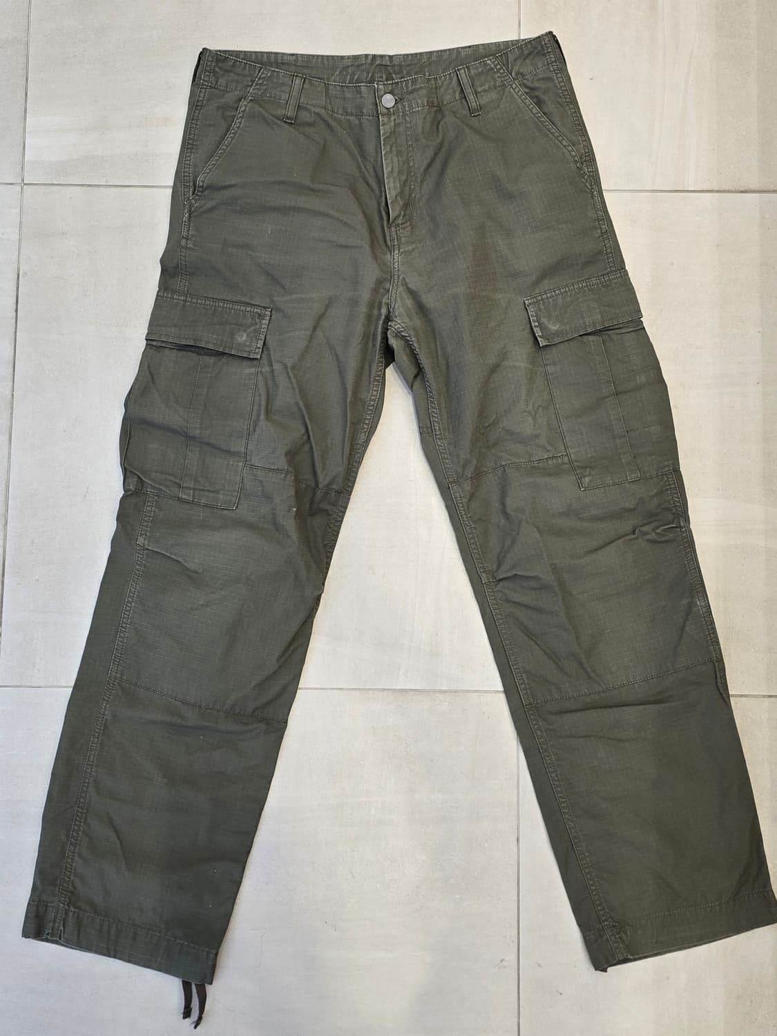 칼하트 레귤러 카고 바지 33 올리브 상품이미지1
