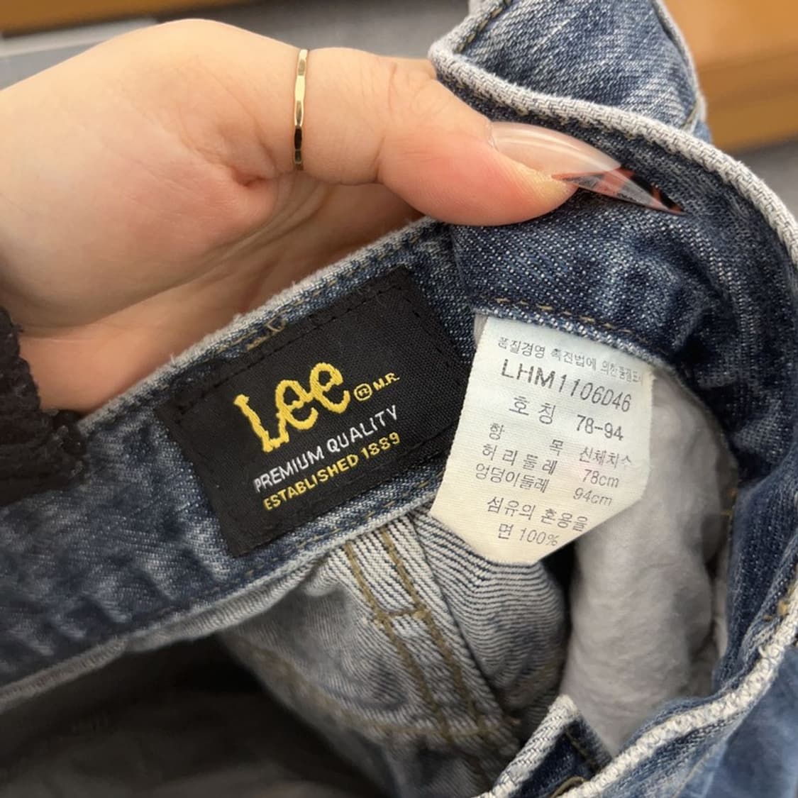 리 LEE 올드스쿨 빈티지 캐주얼 워싱 데님팬츠 78 C08425 상품이미지6