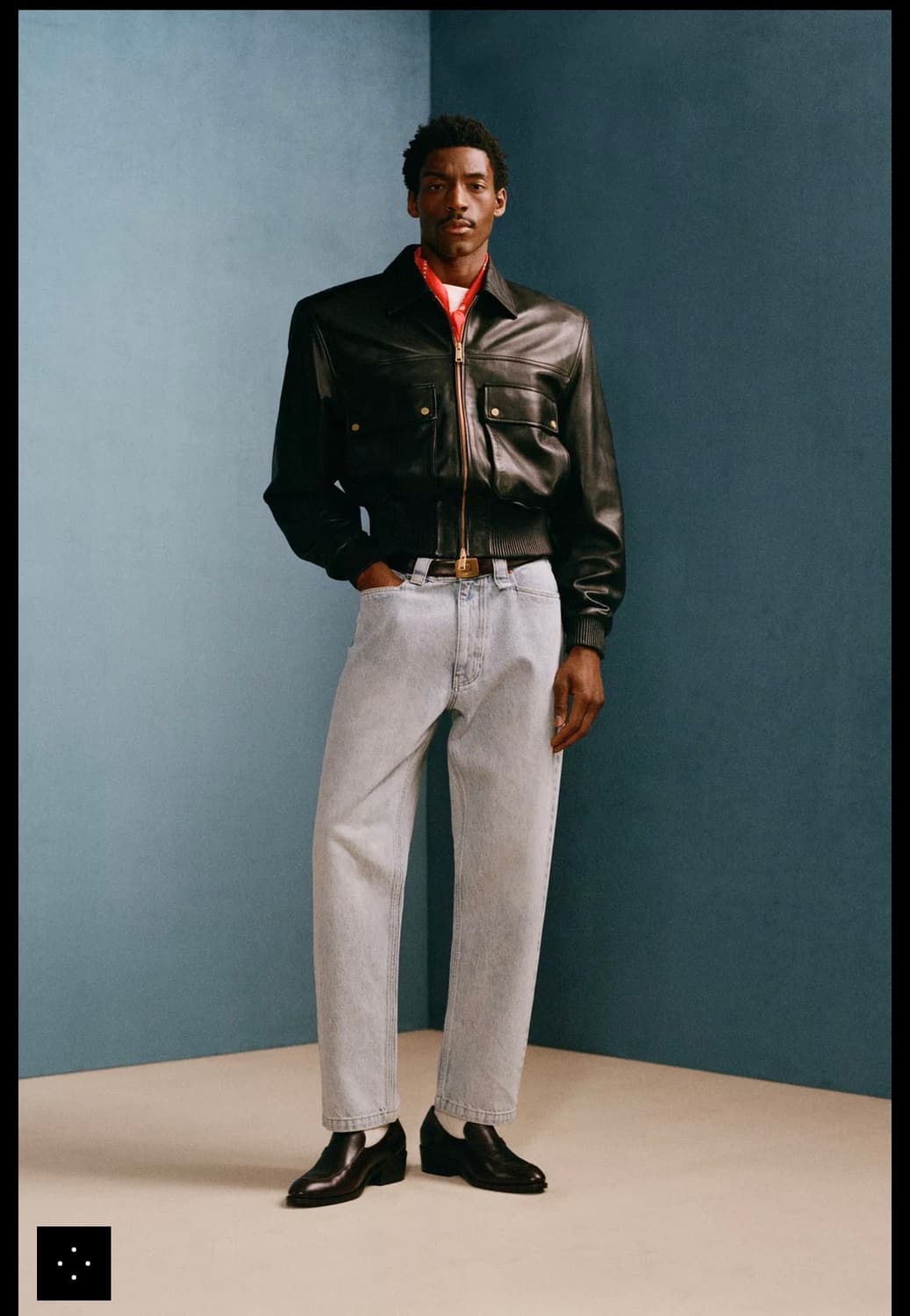 자라 X 윌리차바리아 크롭핏 나파 레더 자켓 M 상품이미지4