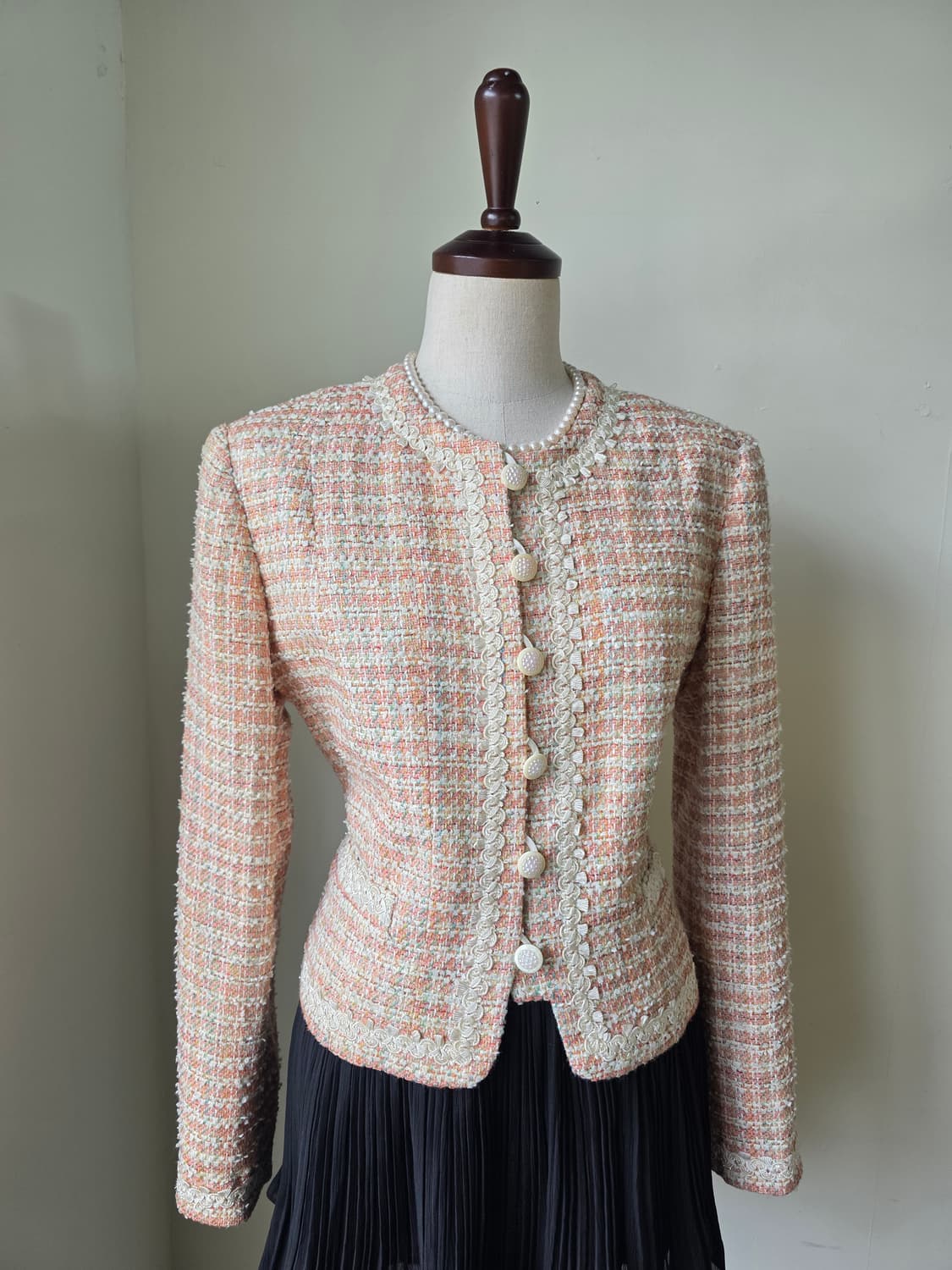 부클 트위드 자켓 상품이미지2