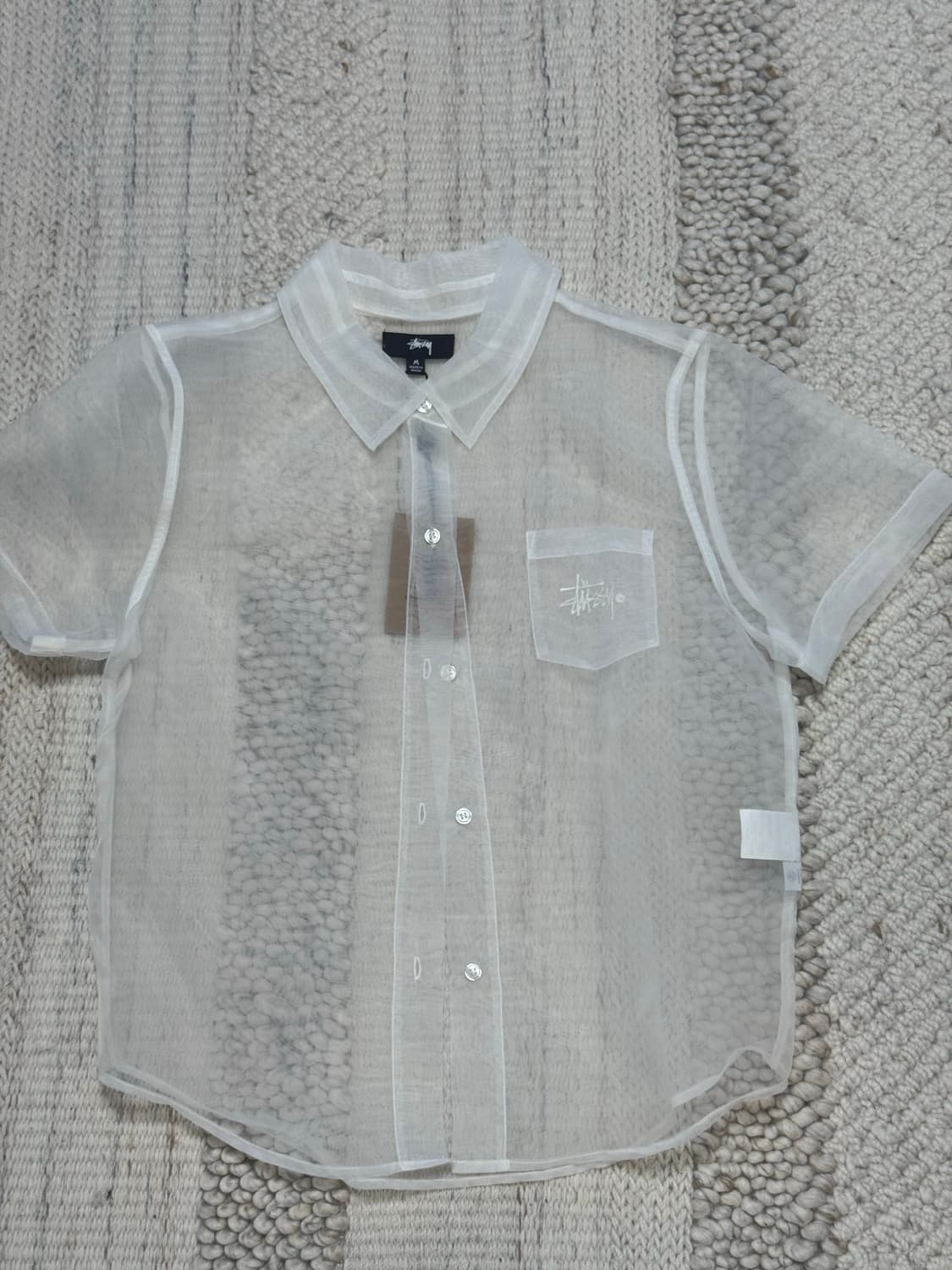Stussy milo sheer shirt 스투시 마일로 시어 셔츠 상품이미지4