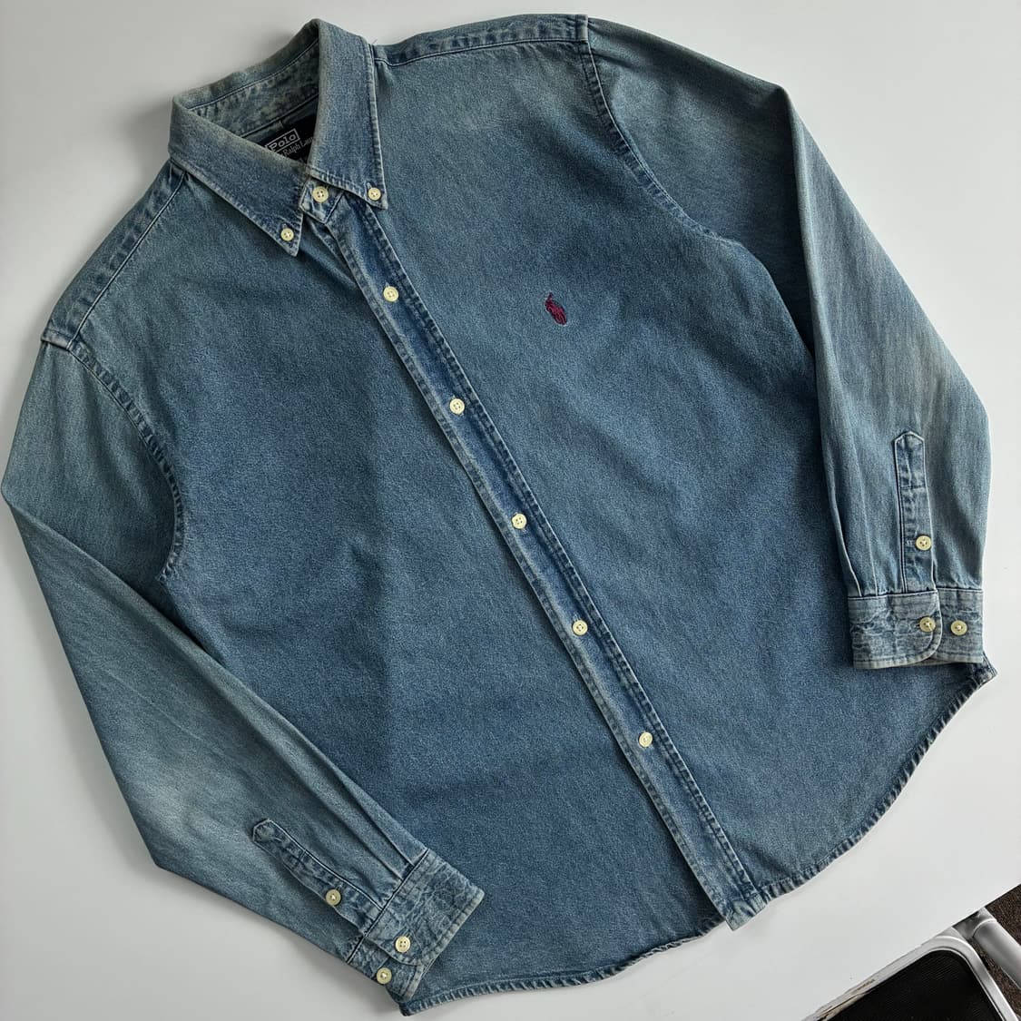 Polo 폴로 랄프로렌 90‘s데님 워시드 셔츠 상품이미지2