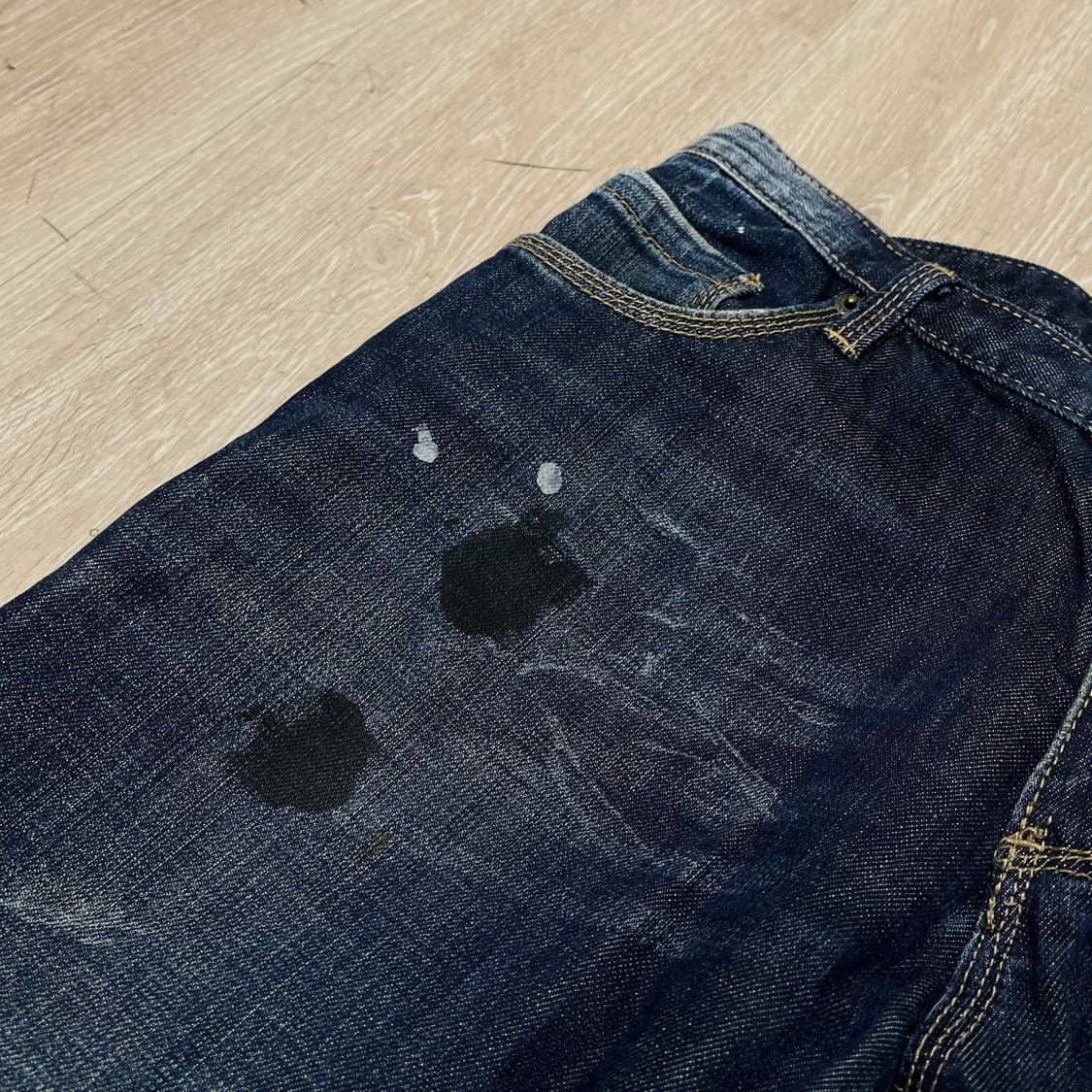 디스퀘어드2 데미지 페인팅 워싱 데님 청바지 [진청] 50 상품이미지6