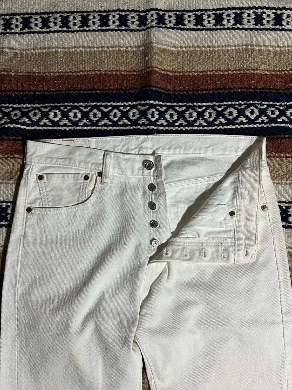 [리바이스] •Levi’s 501 White Denim 상품이미지5