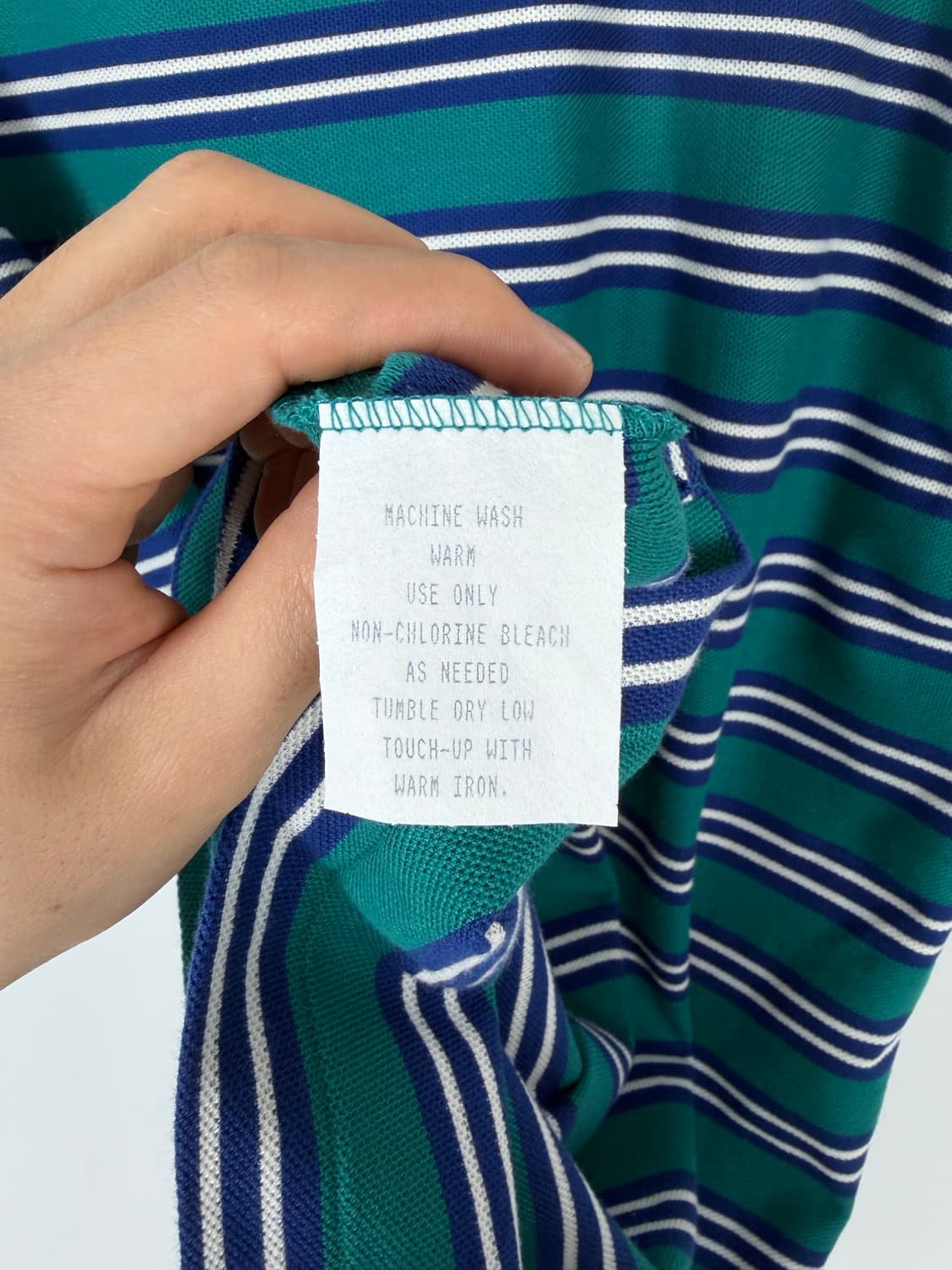 a279) 버버리 빈티지 스트라이프 카라티 상품이미지5