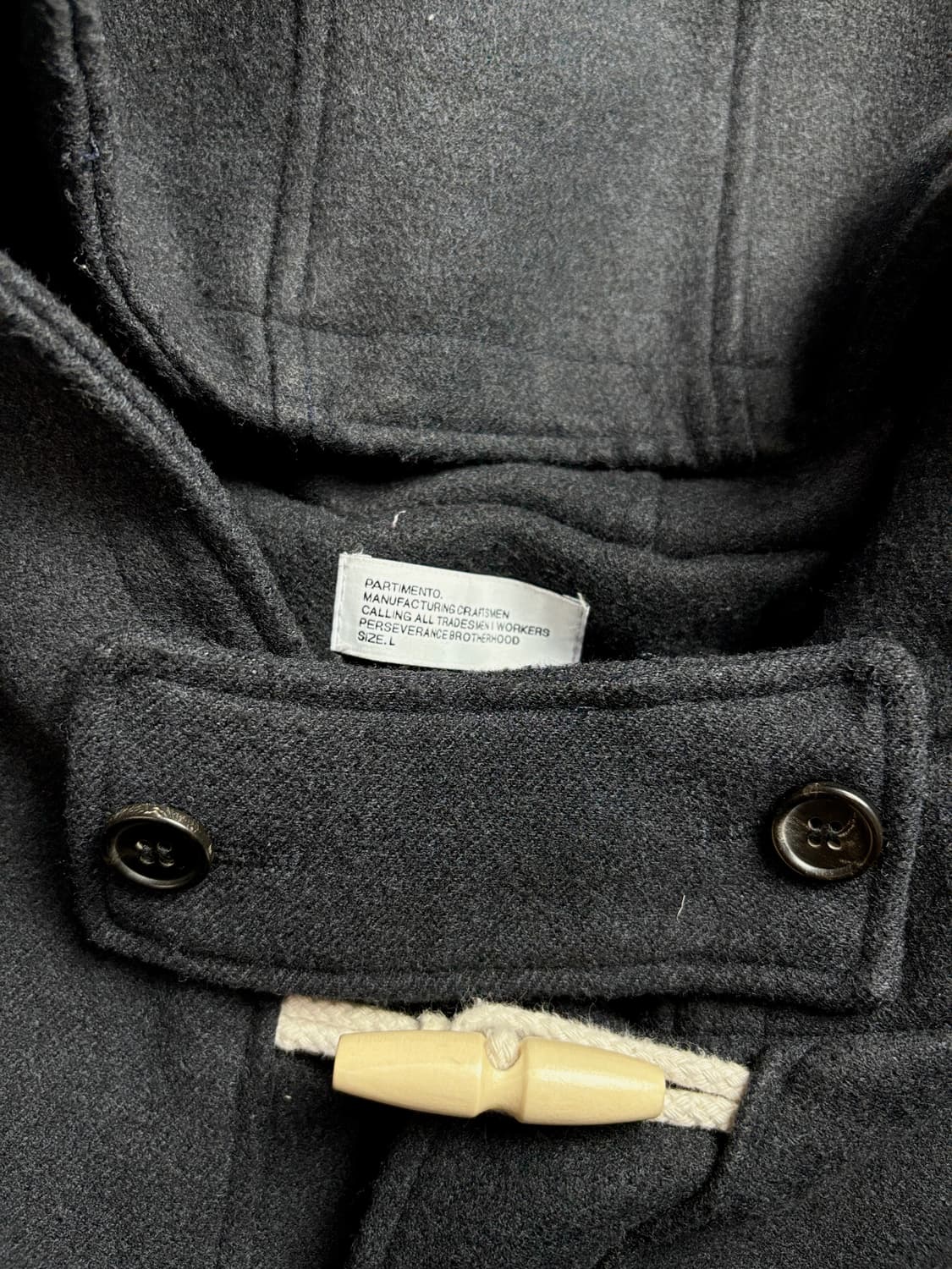 파르티멘토 오버핏 더플 후드 롱 코트 1449 상품이미지3