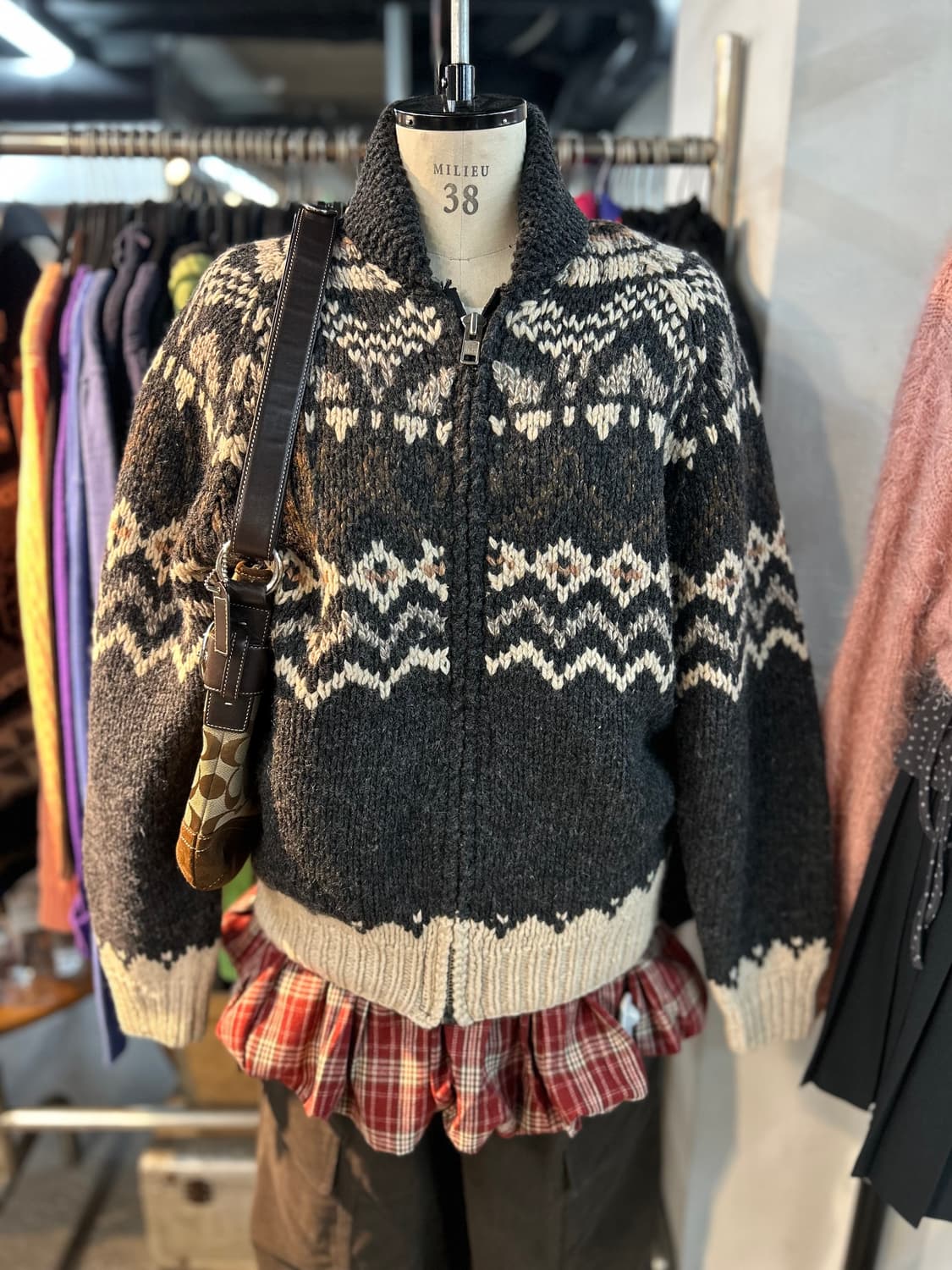 Vintage Pure Wool y2k Cowichan 상품이미지2