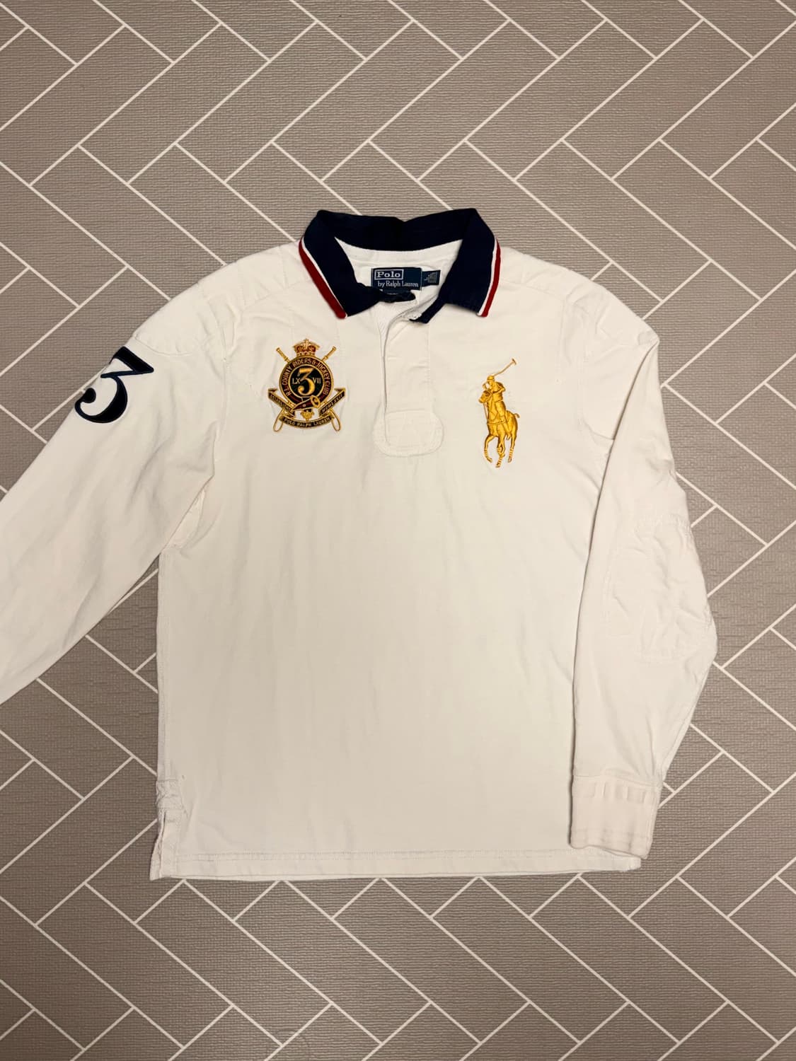폴로 빅포니 긴팔 럭비티 아이보리 상품이미지2