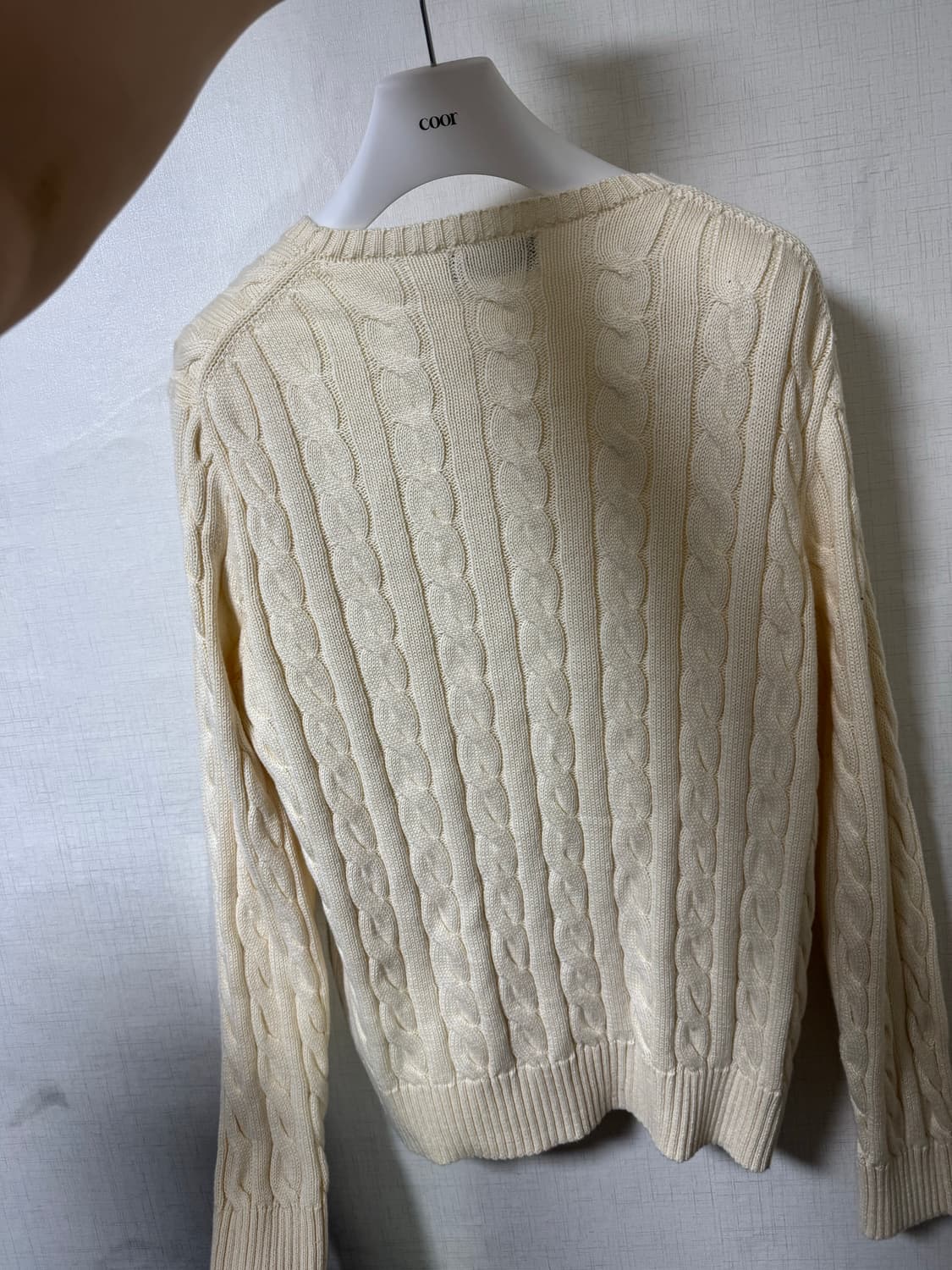 폴로 랄프로렌 케이블 니트 앤도버 크림 상품이미지4