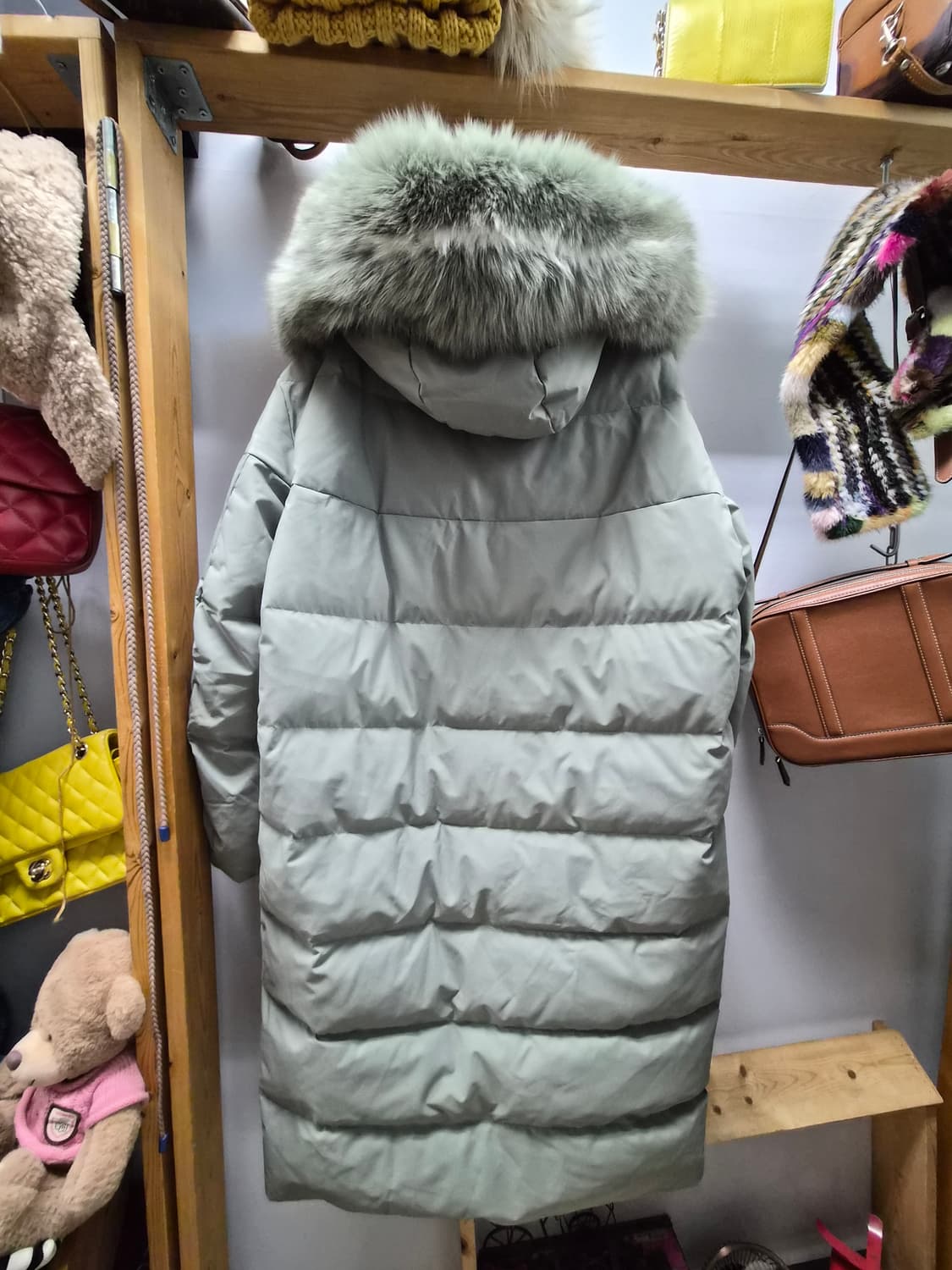 쥬시쥬디 폭스퍼후드 롱패딩 상품이미지7